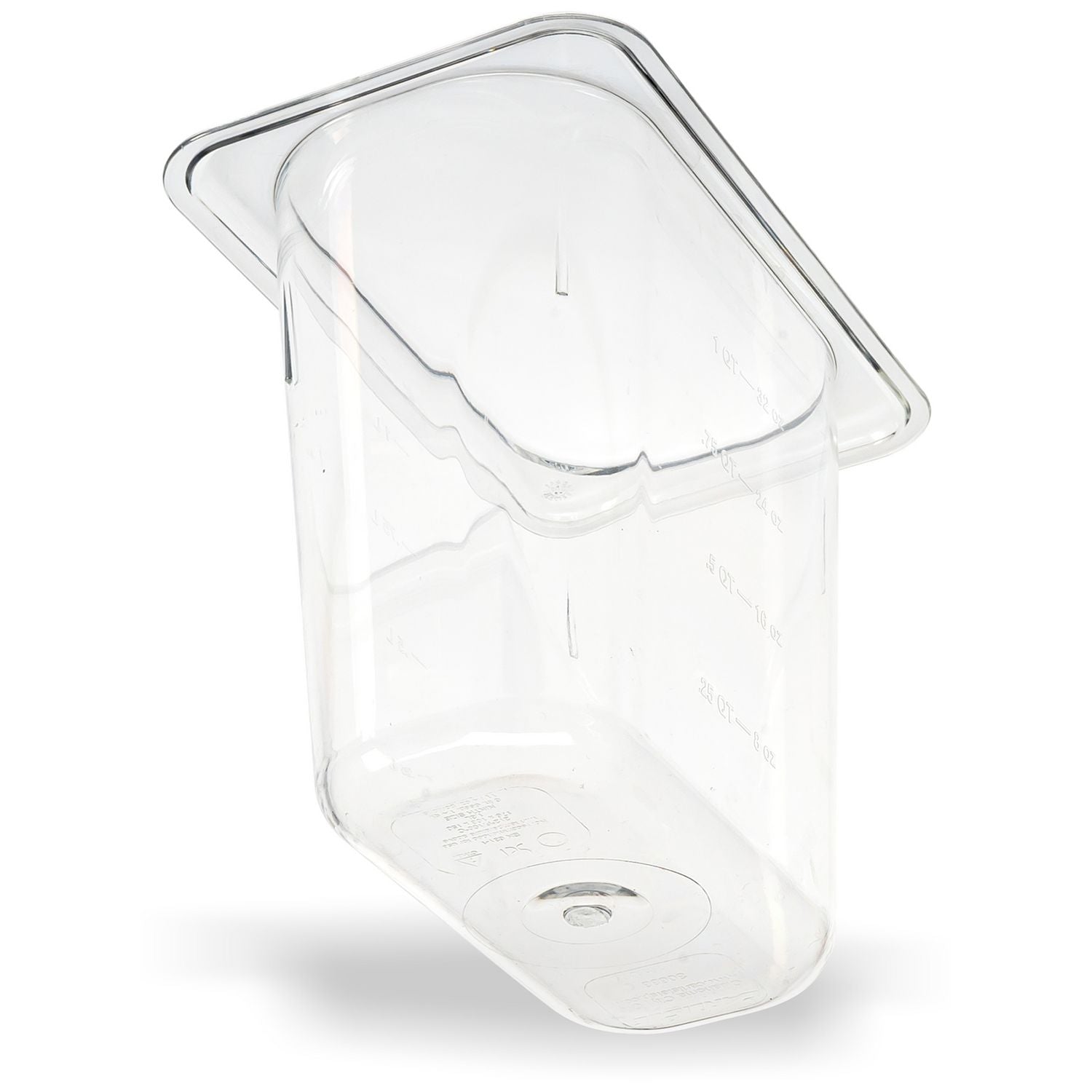 Carlisle StorPlus Polycarbonate Food Pan, 1.4 qt, 4.25 x 6.93 x 6, Clear, Plastic