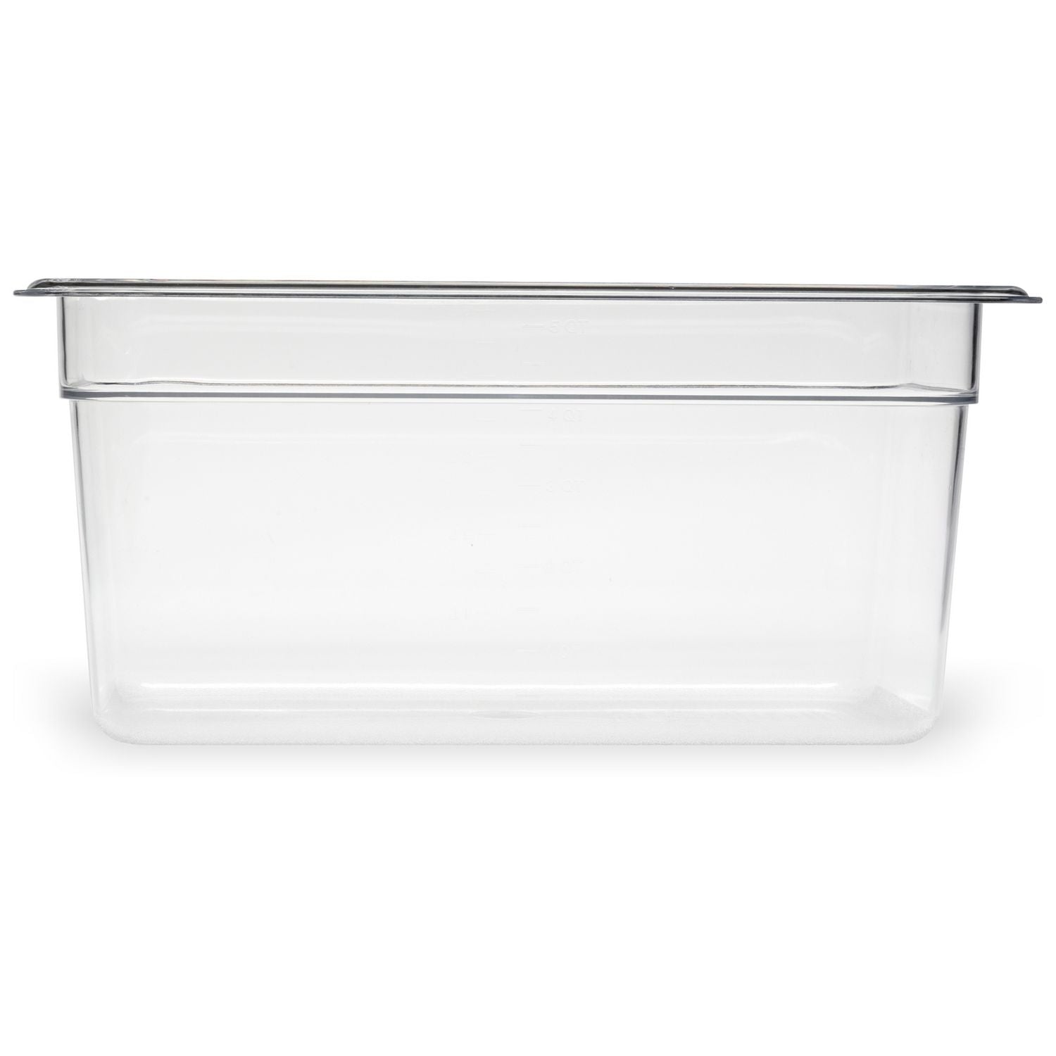 Carlisle StorPlus Polycarbonate Food Pan, 5.7 qt, 6.88 x 12.75 x 6, Clear, Plastic