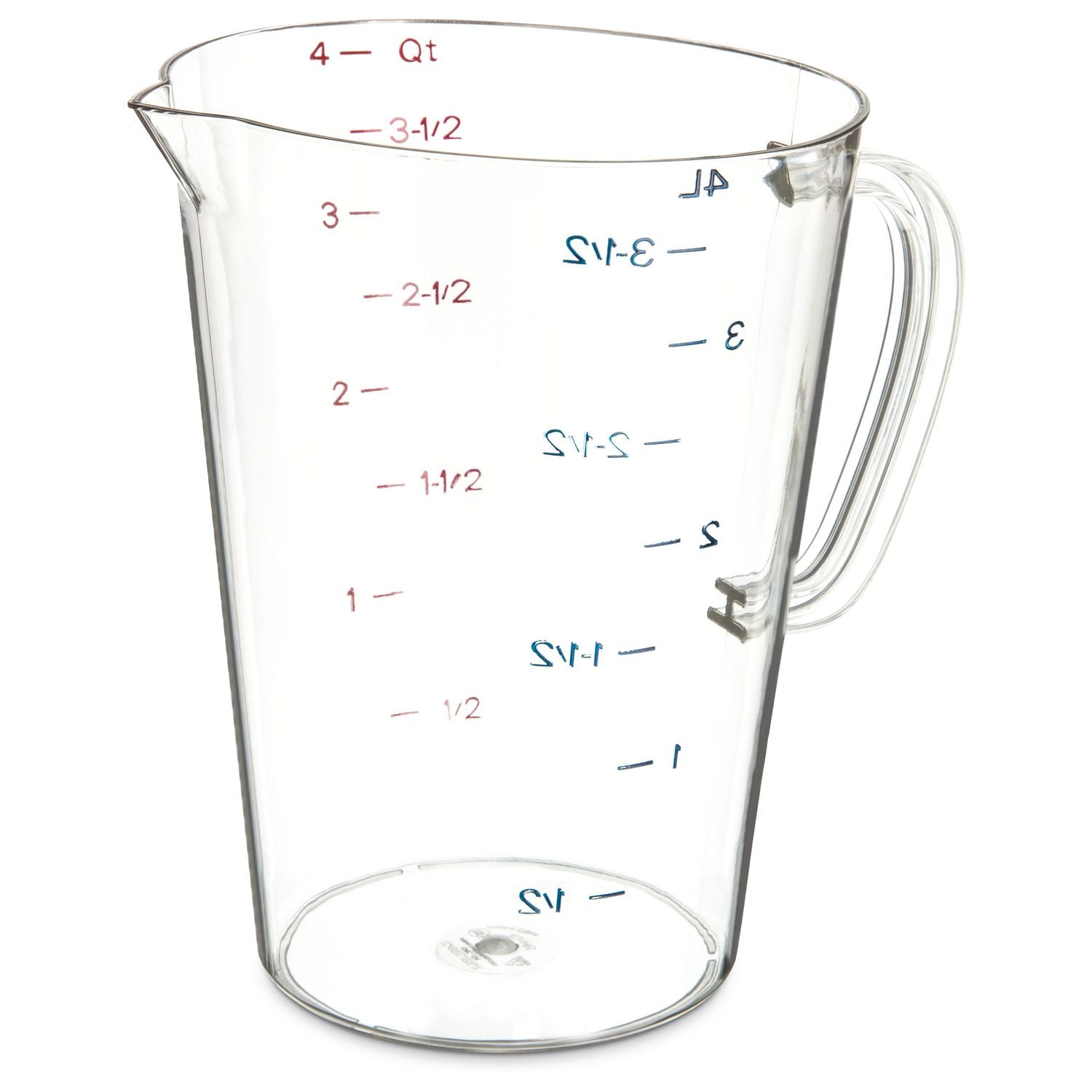 Commercial Measuring Cup, 1 gal, Clear