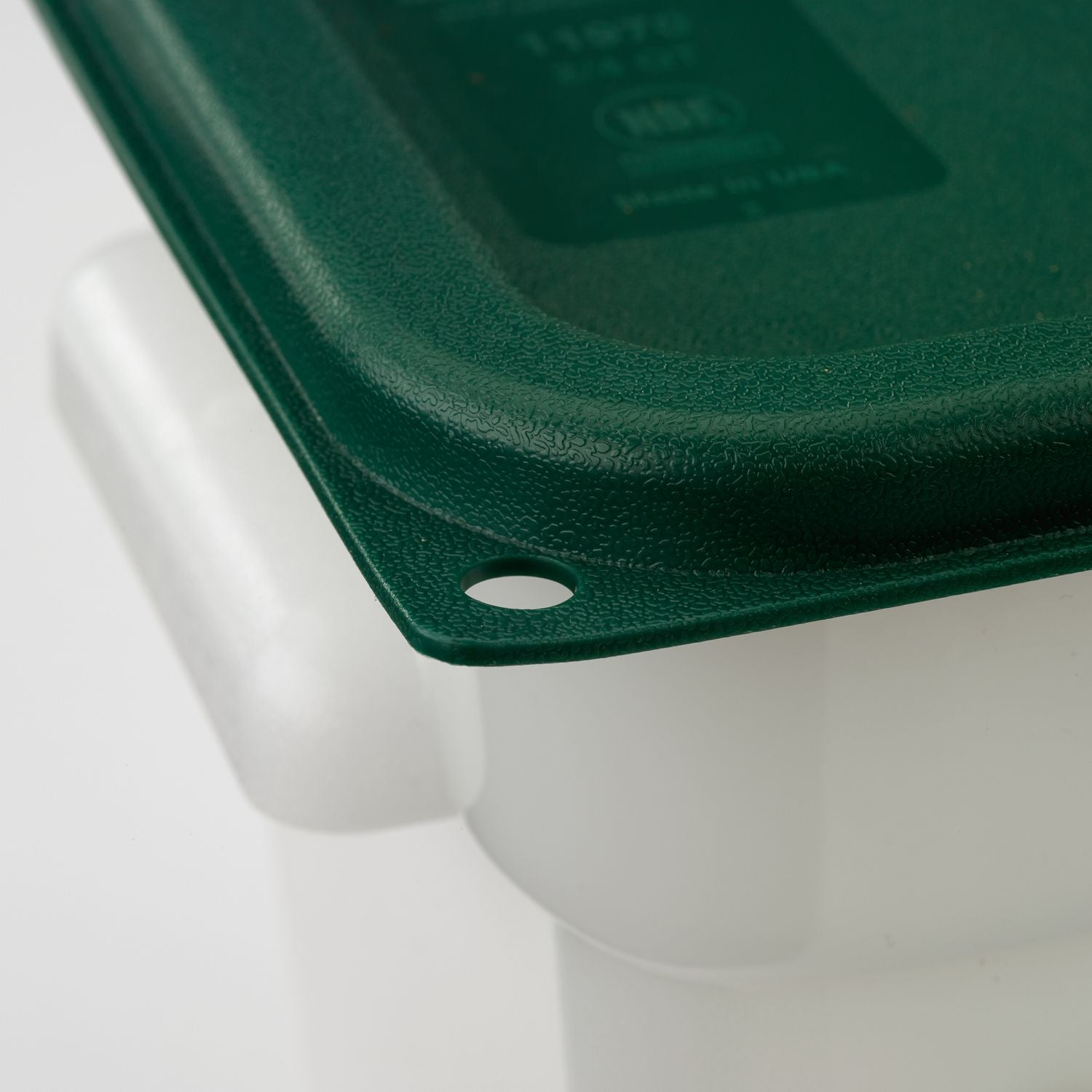 Carlisle Squares Food Storage Container Lid, 7.31 x 7.31 x 0.63, Forest Green, Plastic