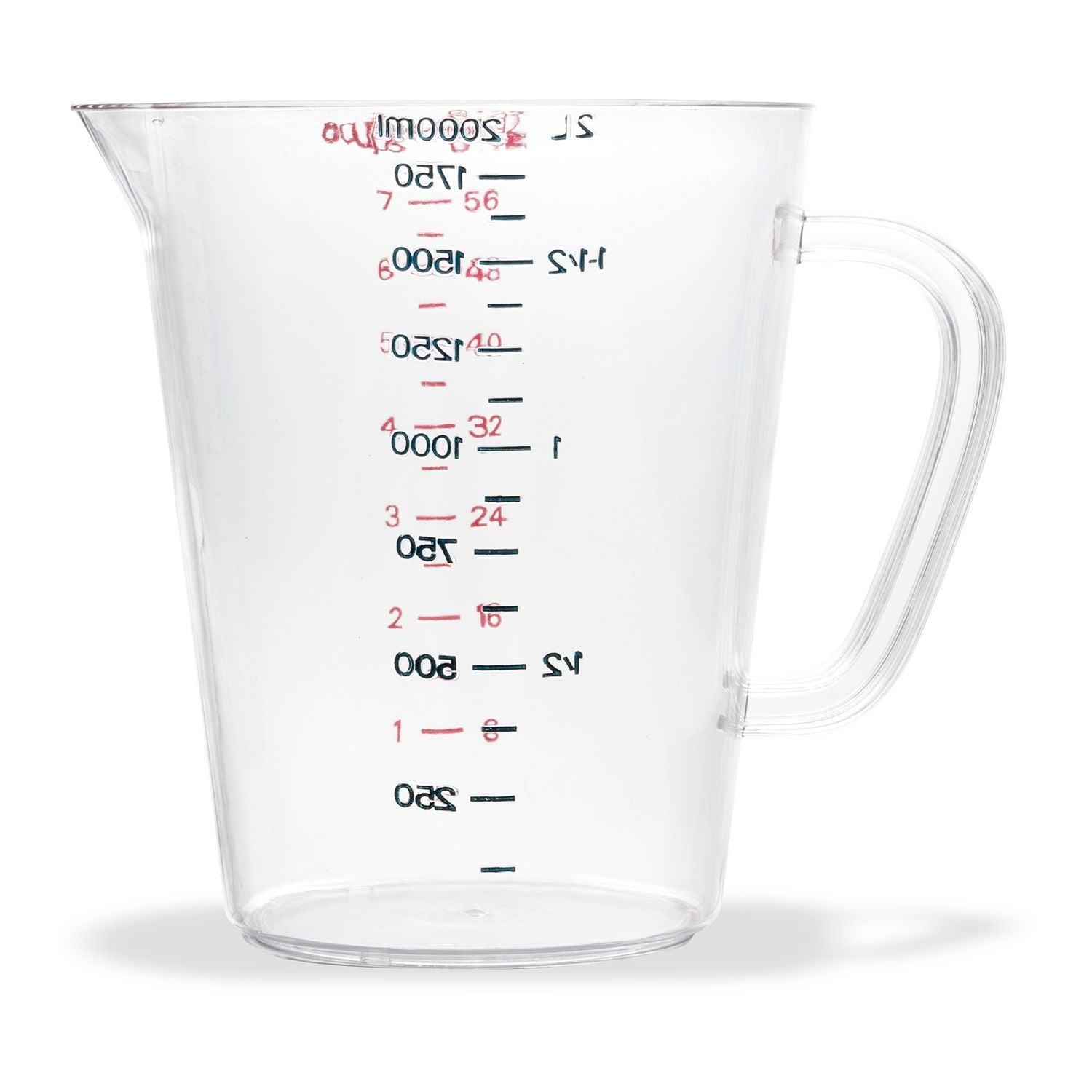 Carlisle Commercial Measuring Cup, 0.5 gal, Clear