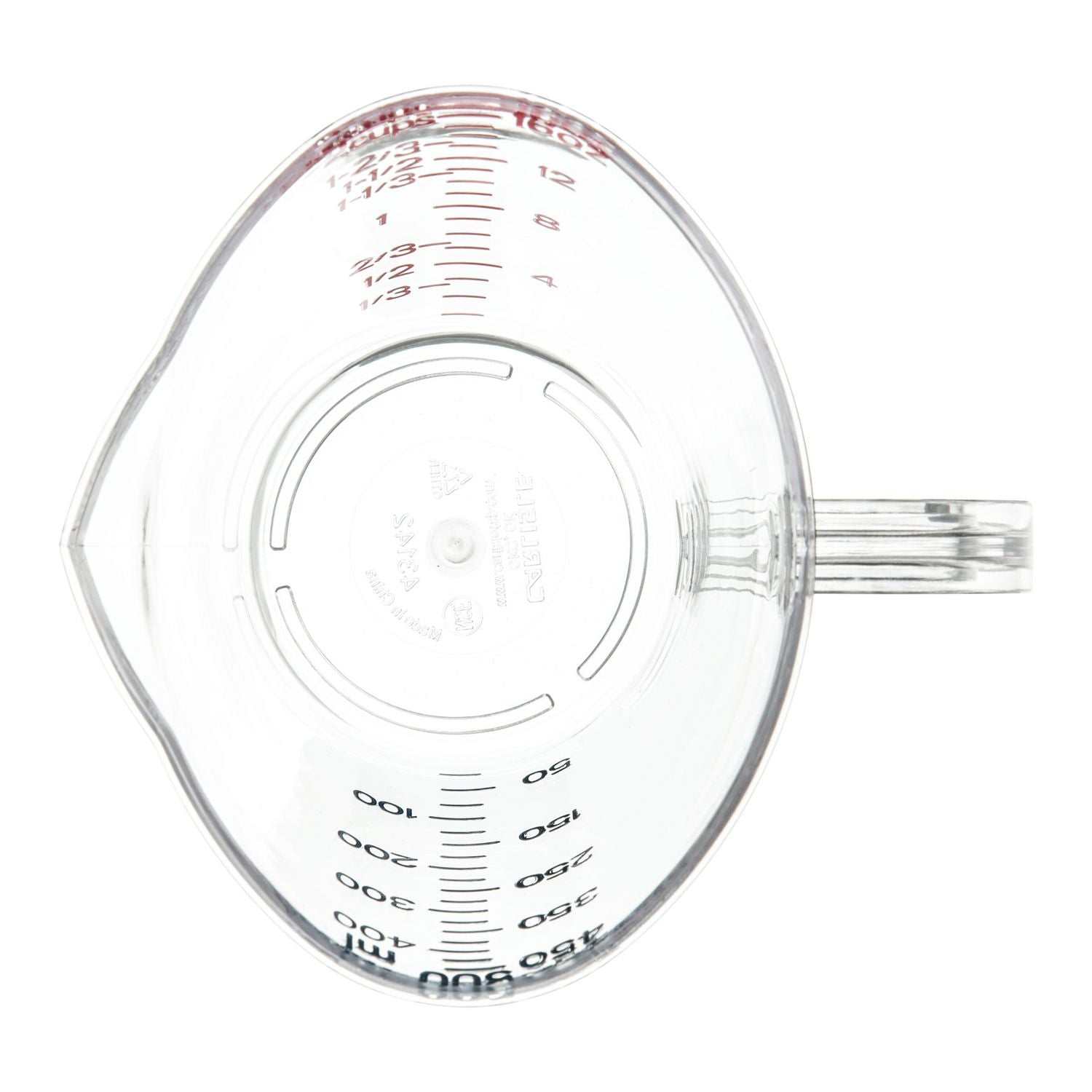 Carlisle Commercial Measuring Cup, 1 pt, Clear