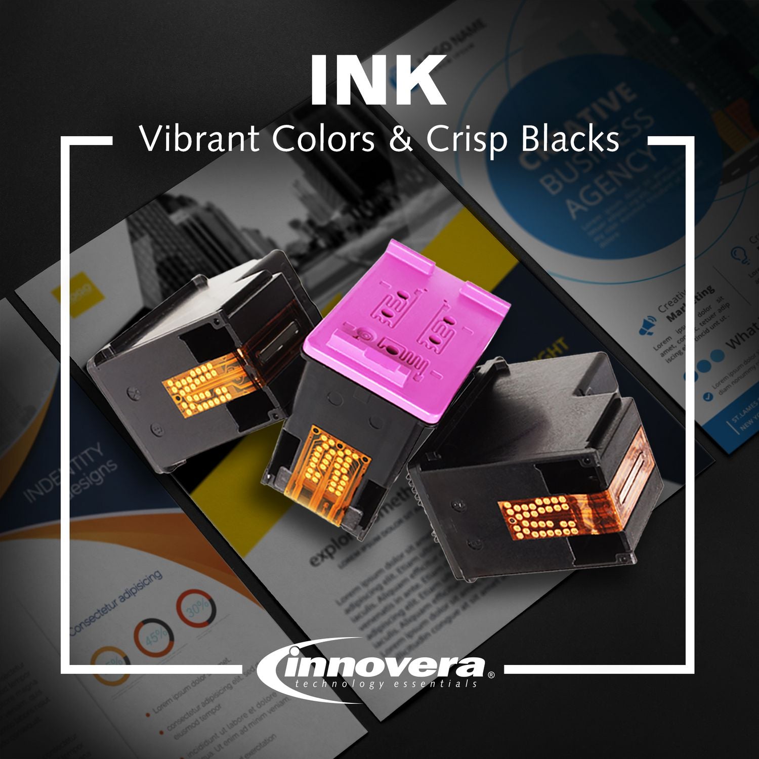 Remanufactured Magenta High-Yield Ink, Replacement for 910XL (3YL63AN), 825 Page-Yield Innovera® Flipcost