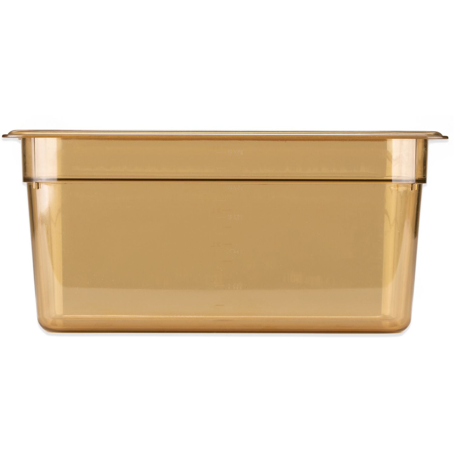 Carlisle StorPlus High Heat Food Pan, 5.7 qt, 12.75 x 12.75 x 6, Amber, Plastic