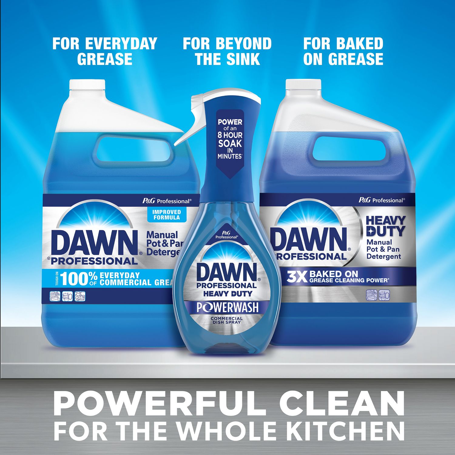 Manual Pot and Pan Dish Detergent with Pump, Original Scent, (1) Pump and (2) 1 gal Bottles/Carton Dawn® Professional Flipcost