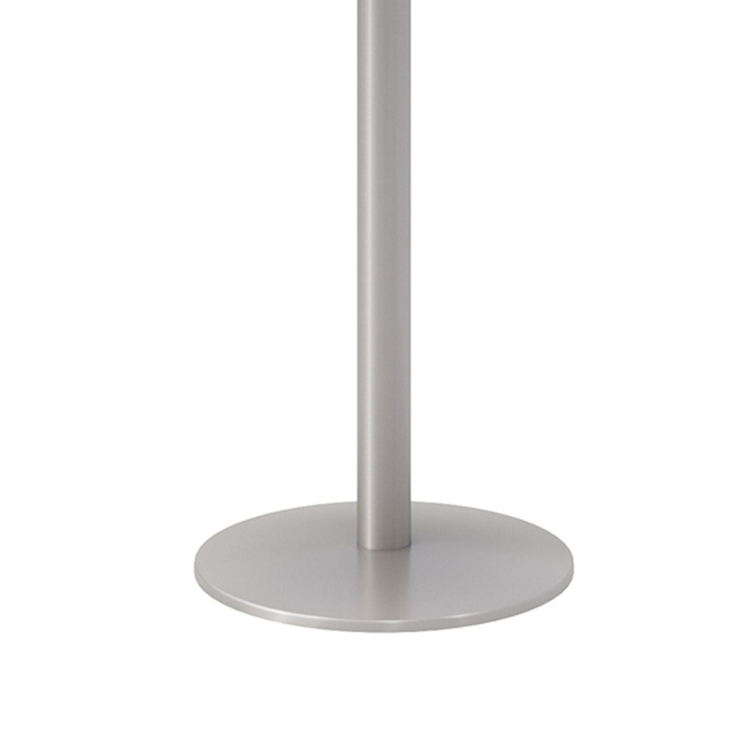 KFI Studios Pedestal Bistro Table with Four Black Kool Series Barstools, Round, 36" Dia x 41h, Designer White