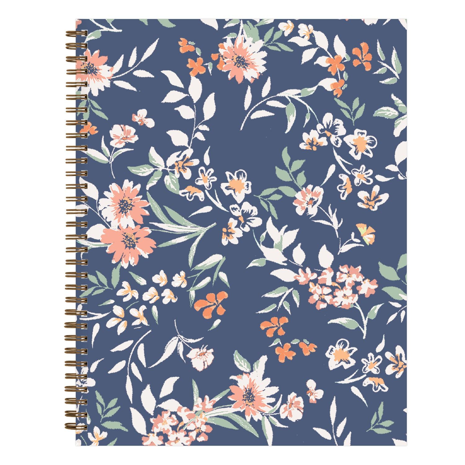 One Tree Planted Effie Weekly/Monthly Planner, Floral Artwork, 11" x 8.5", Blue/Peach/Green Cover, 12-Month (Jan-Dec): 2025 Blue Sky® Flipcost