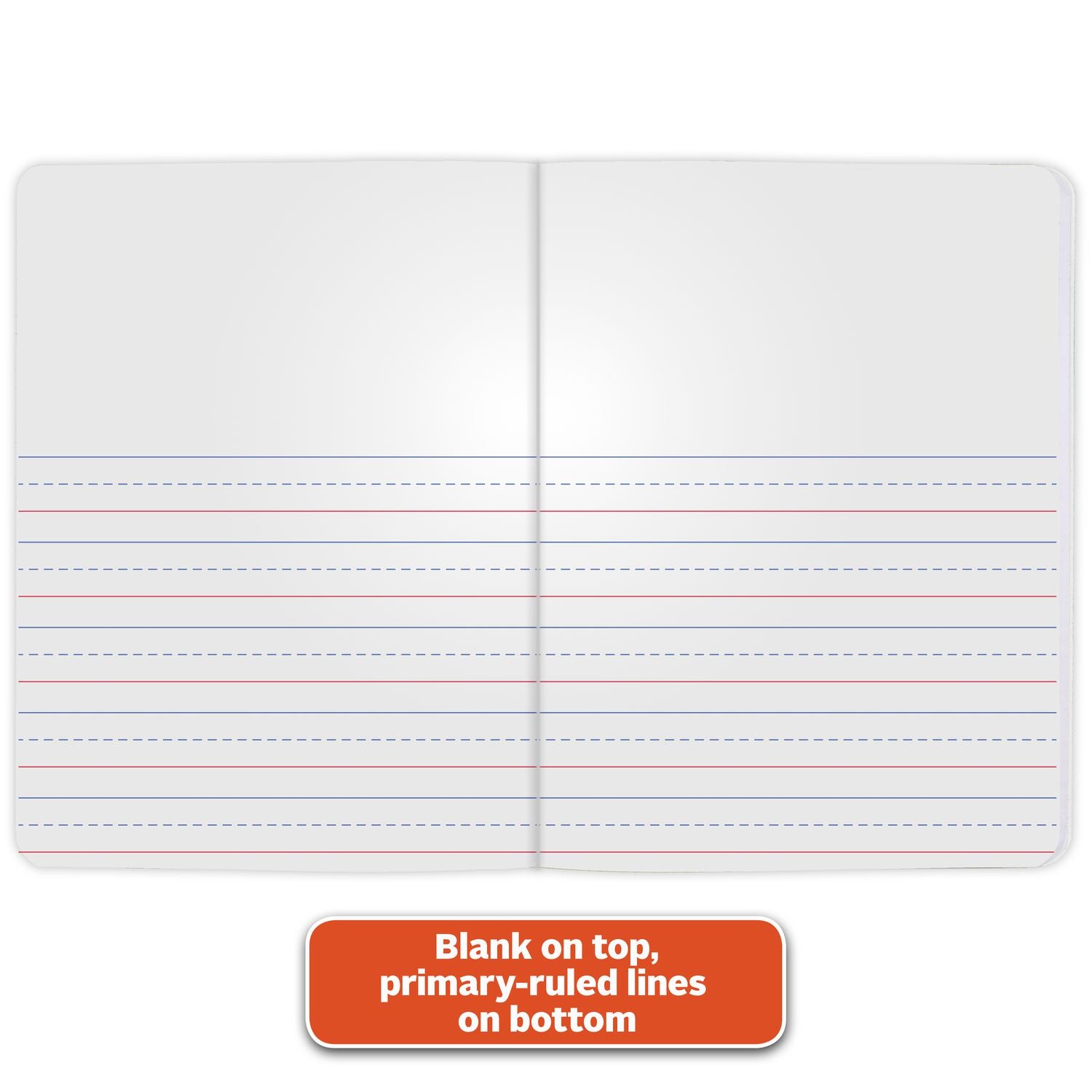 Primary Journal Half Page Ruled, Blue Marble Cover, Primary Rule, (100) 9.75 x 7.5 Sheets Mead® Flipcost