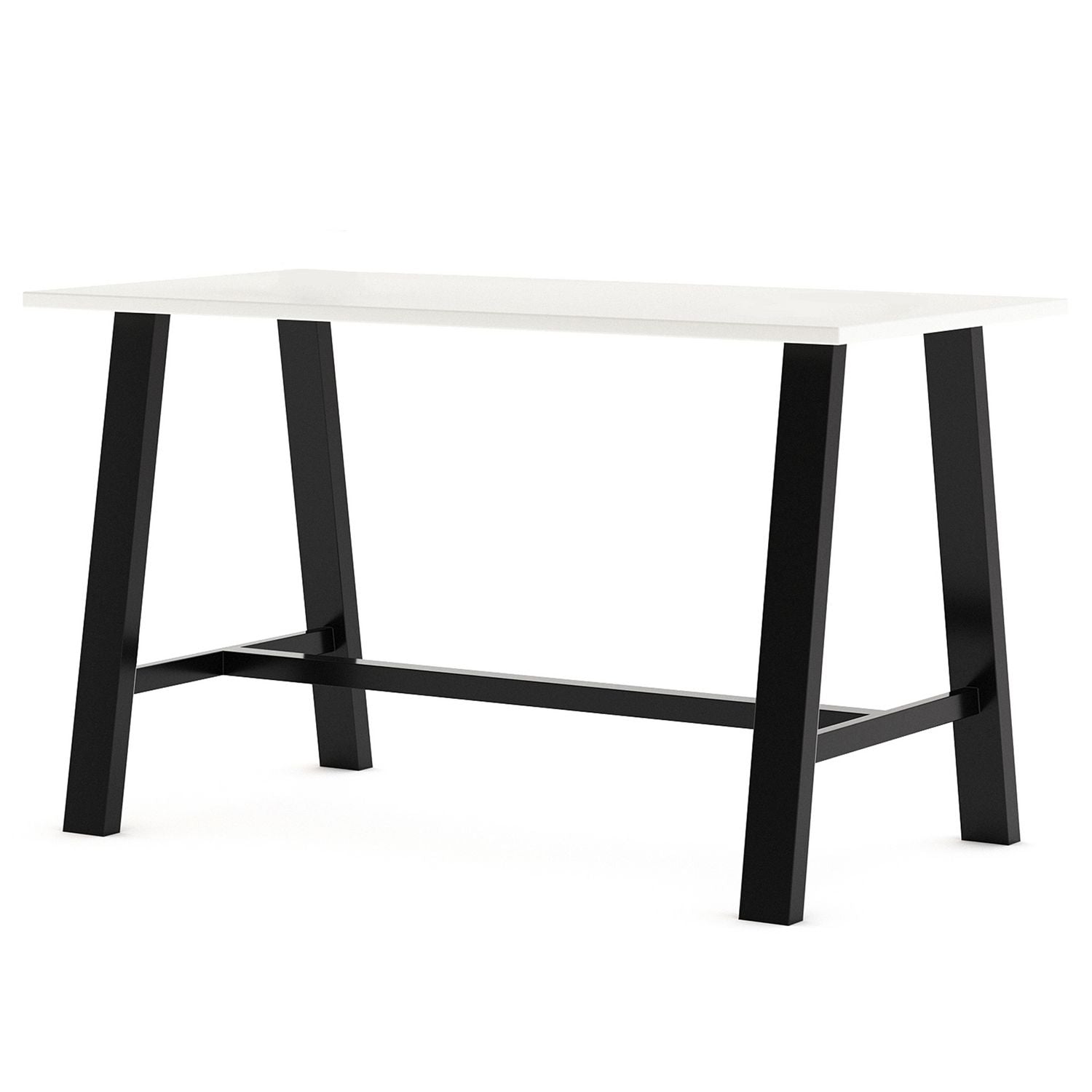 Midtown Dining Table with Four Navy Kool Series Chairs, 36 x 72 x 30, Designer White KFI Studios Flipcost