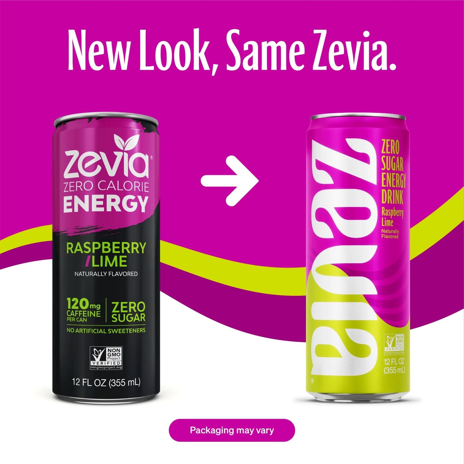 Zero Sugar Naturally Sweetened Energy Drink, Raspberry Lime, 12 oz Can, 12/Carton Zevia® Flipcost