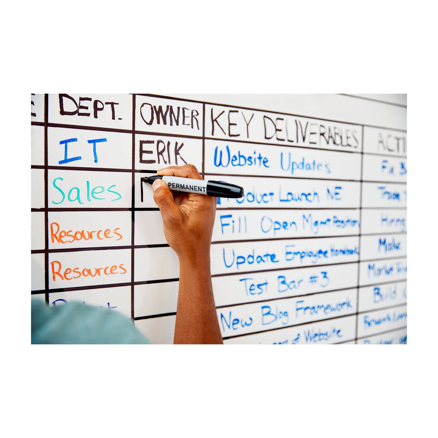 Easy Erase Permanent Marker Whiteboard Surface, 48 x 36, White Surface Post-it® Flipcost