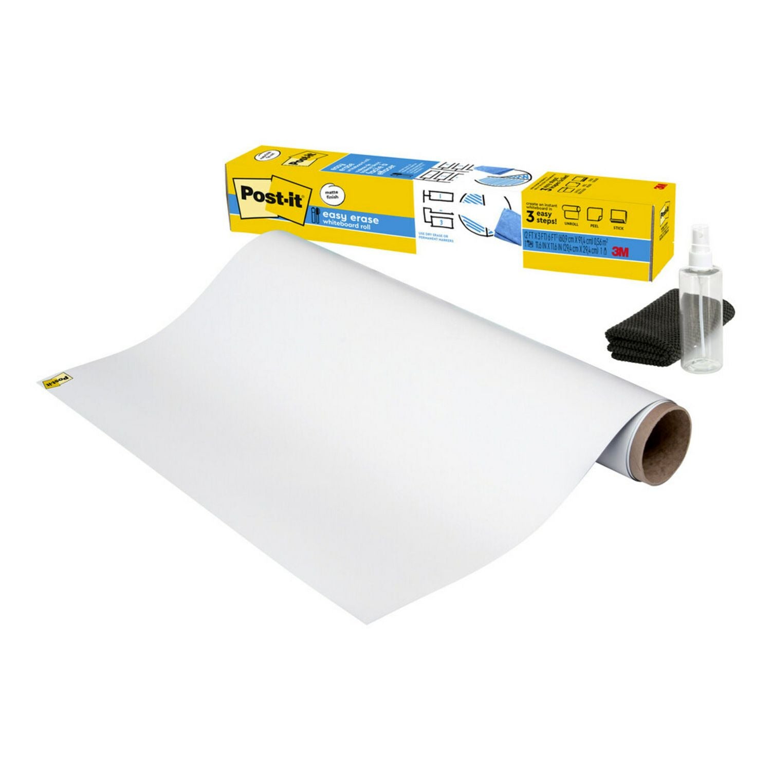 Easy Erase Permanent Marker Whiteboard Surface, 36 x 24, White Surface