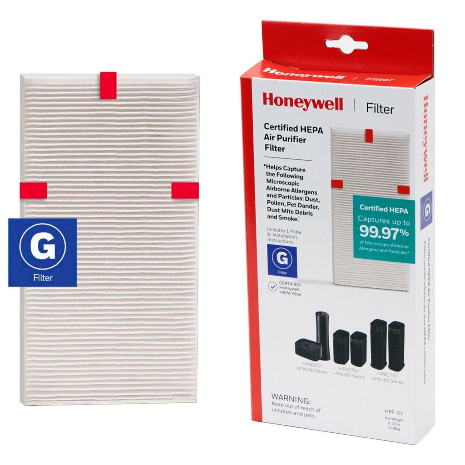 Filter G True HEPA Air Purifier Filter, 1.5 x 10 Honeywell Flipcost