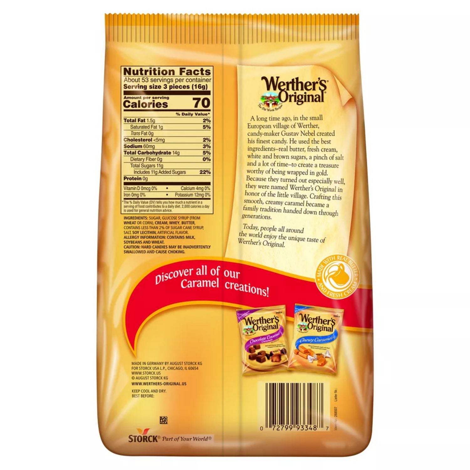 Original Hard Candies, Caramel, 30 oz Bag Werther's® Original® Flipcost