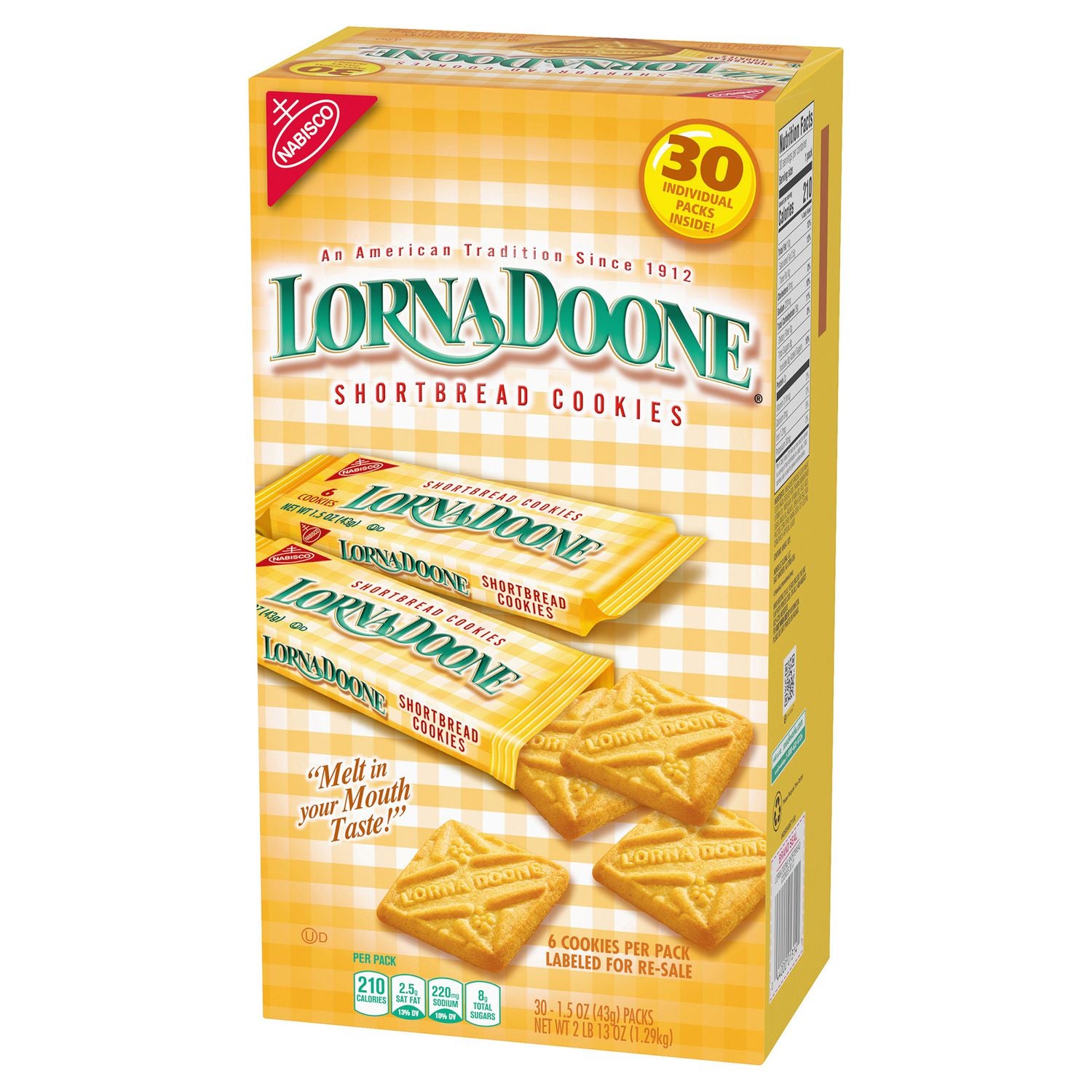 Lorna Doone Shortbread Cookies, 1.5 oz Packet, 30/Box, 2 Boxes/Carton Nabisco® Flipcost