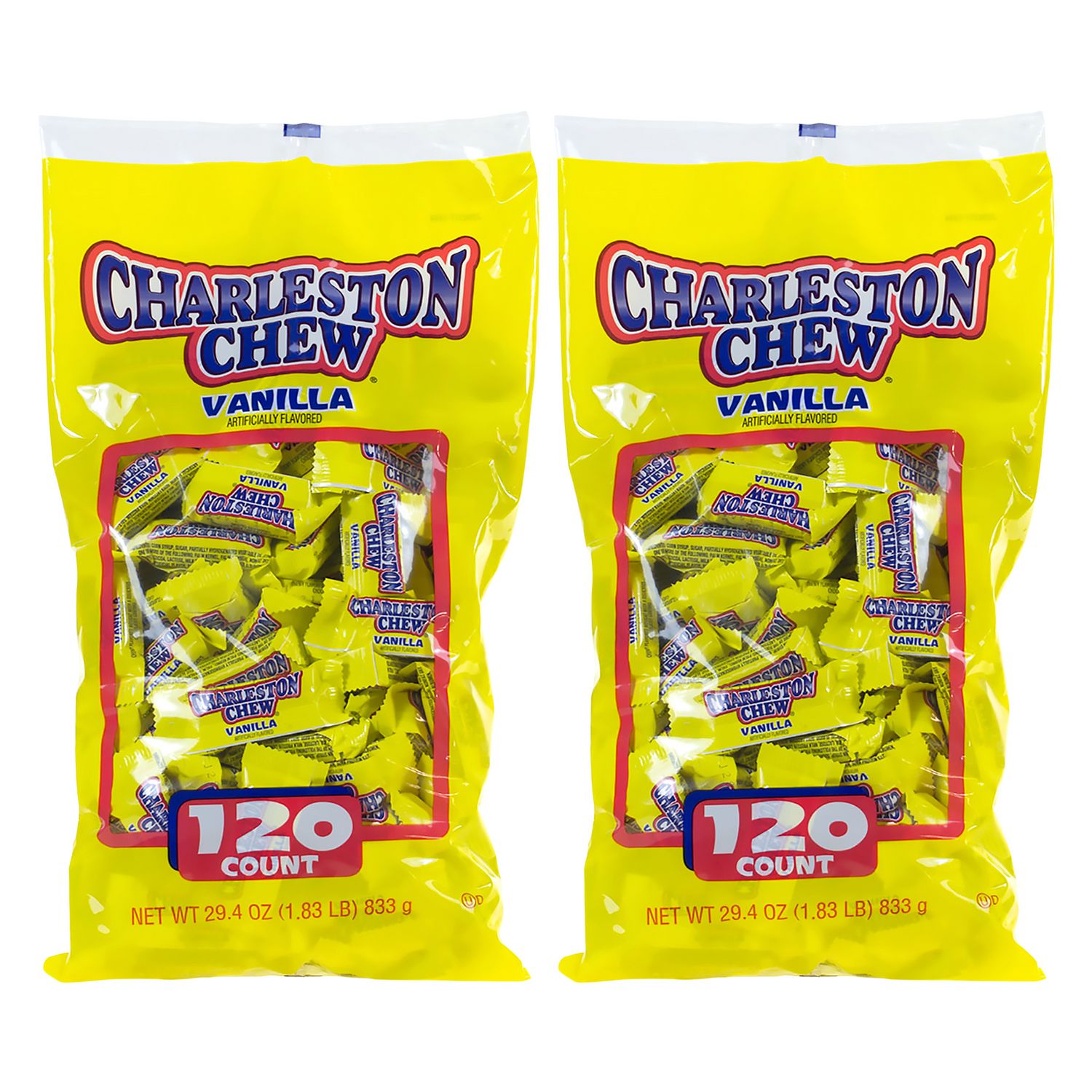 Snack Size Chocolate Candy, 0.25 oz Individually Wrapped, 120/Bag, 2 Bags/Carton