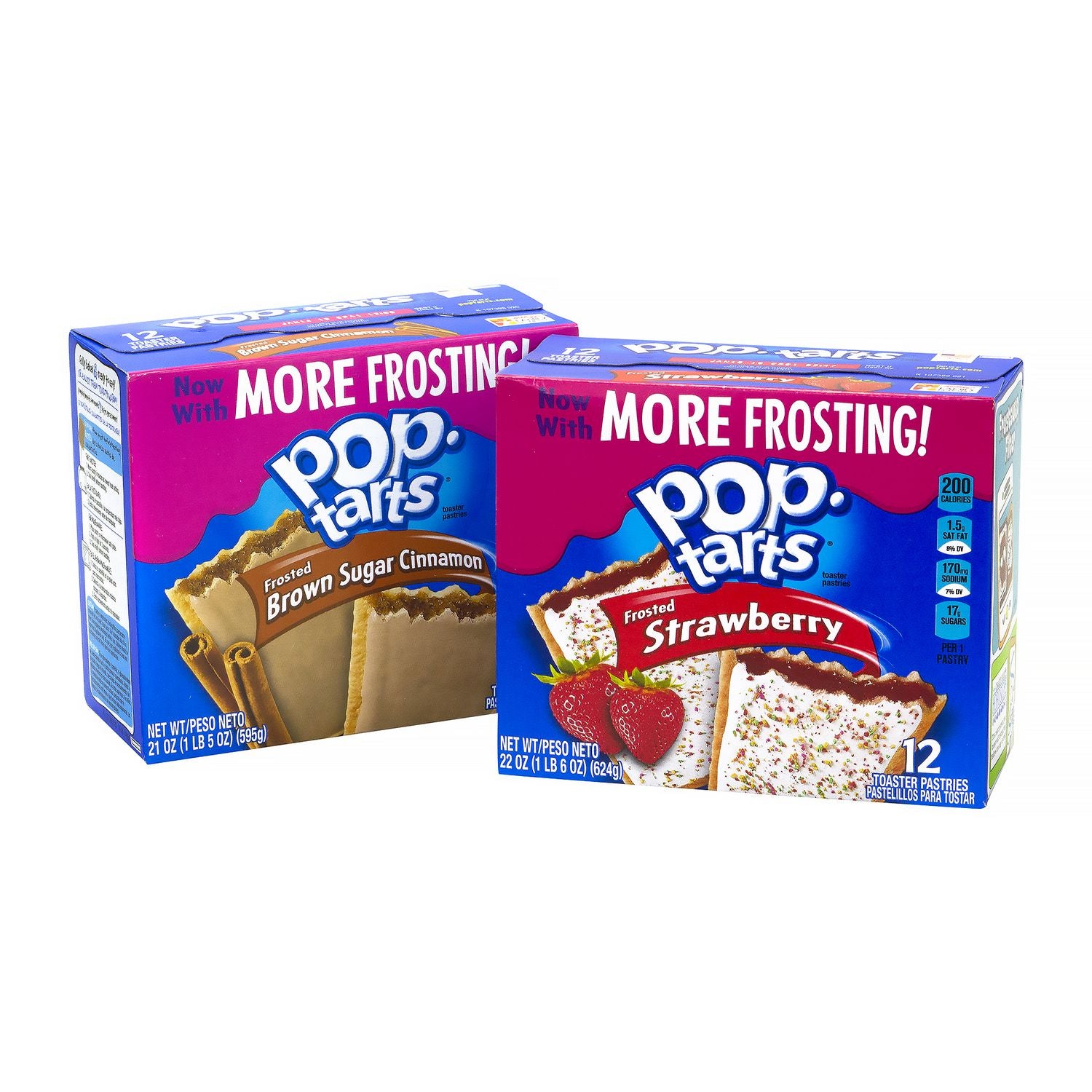 Pop Tarts, Brown Sugar Cinnamon/Strawberry, 2/Pouch, 24 Pouches Box, 2 Boxes/Carton Kellogg's® Flipcost