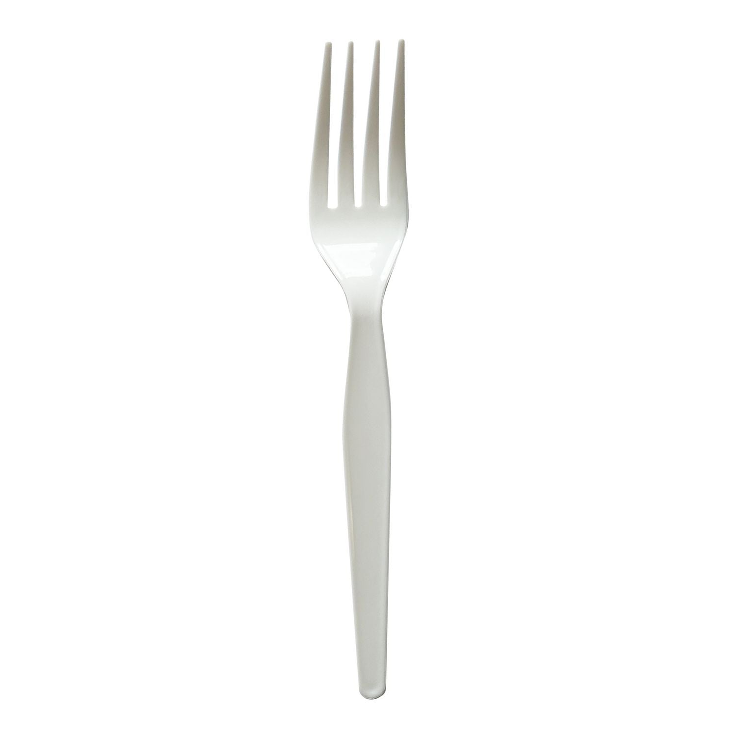 Heavyweight Wrapped Polystyrene Cutlery, Fork, White, 1,000/Carton Boardwalk® Flipcost