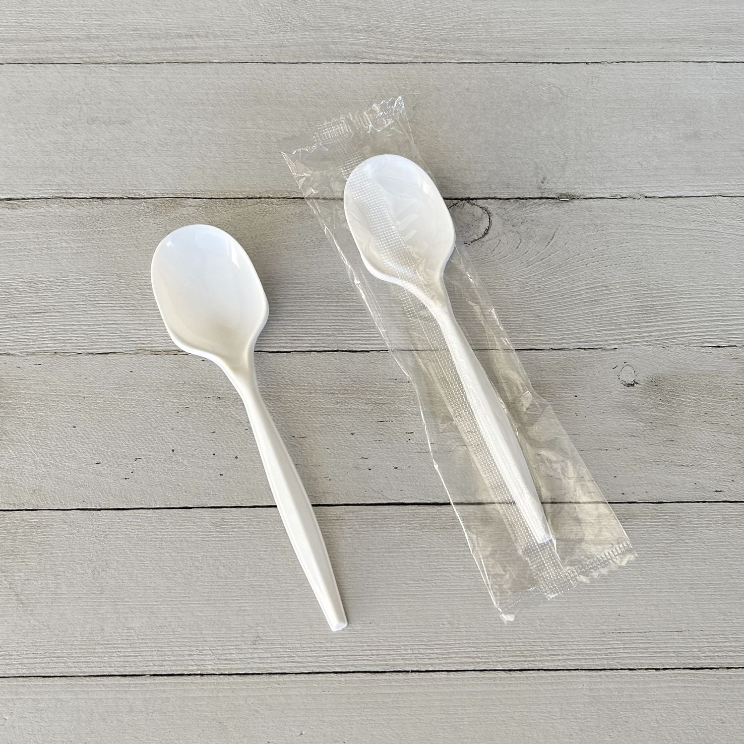 Mediumweight Polypropylene Cutlery, Teaspoon, White, 1,000/Carton Boardwalk® Flipcost