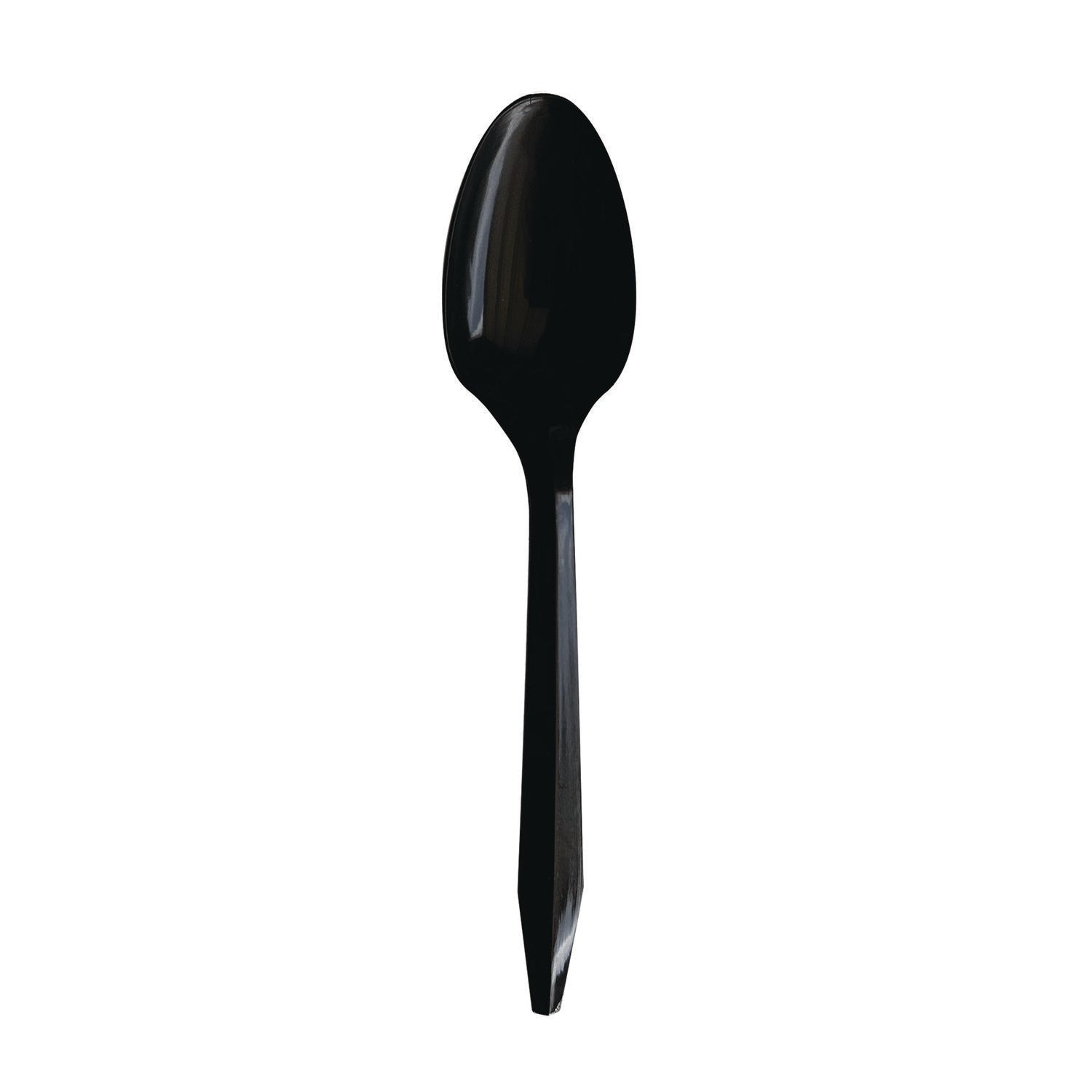 Mediumweight Polypropylene Cutlery, Teaspoon, Black, 1,000/Carton Boardwalk® Flipcost