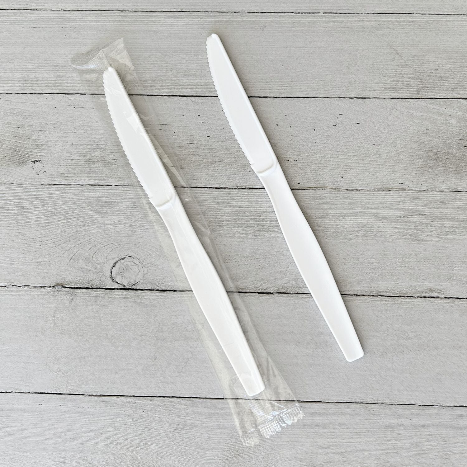 Heavyweight Wrapped Polystyrene Cutlery, Knife, White, 1,000/Carton Boardwalk® Flipcost