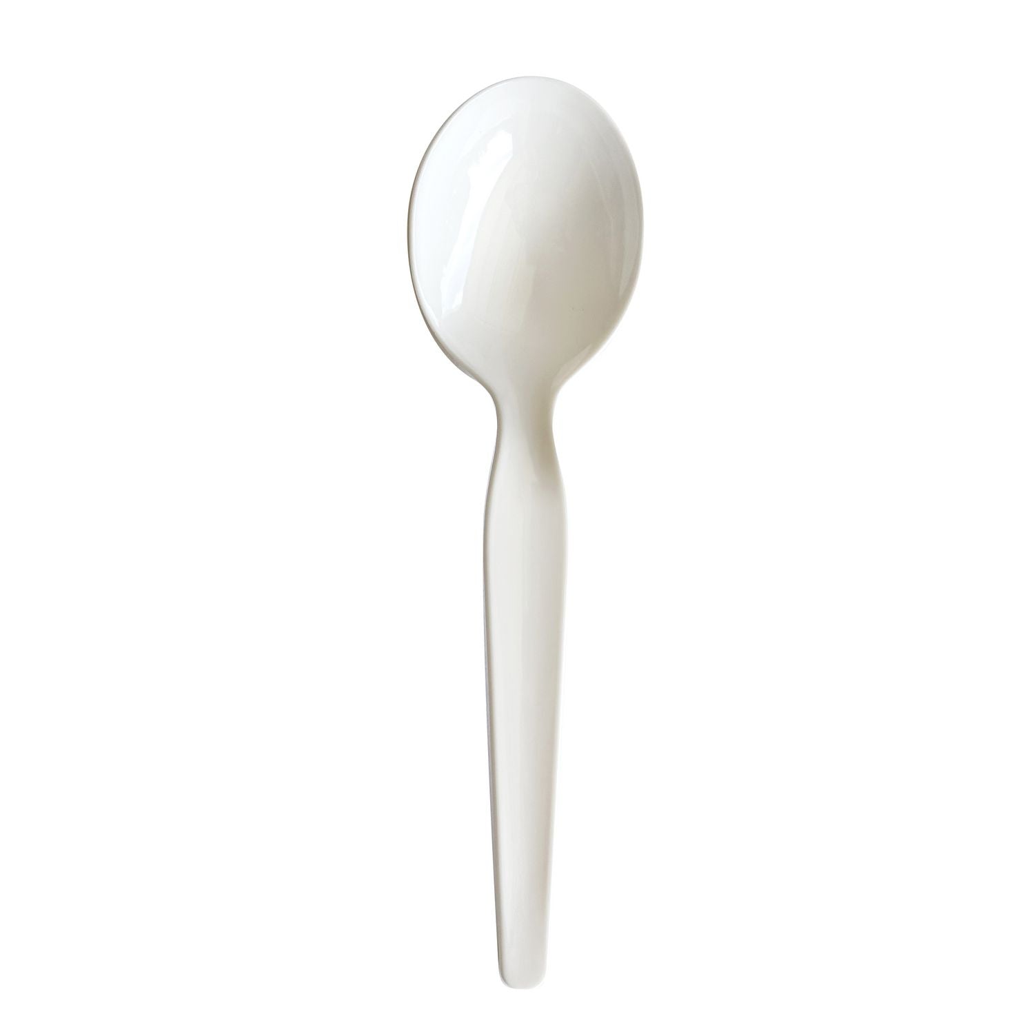 Heavyweight Wrapped Polystyrene Cutlery, Teaspoon, White, 1,000/Carton Boardwalk® Flipcost