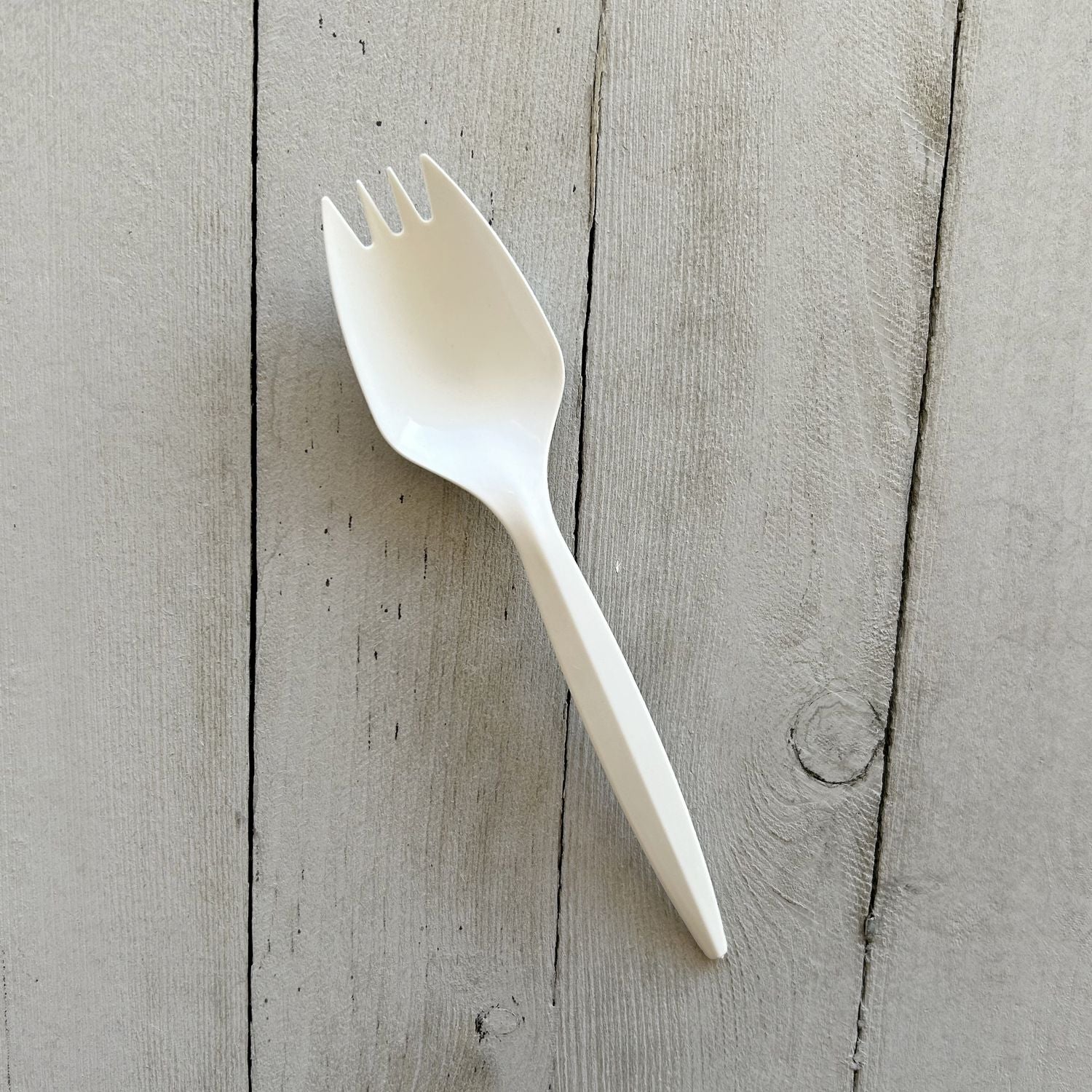 Mediumweight Polypropylene Cutlery, Spork, White, 1,000/Carton Boardwalk® Flipcost