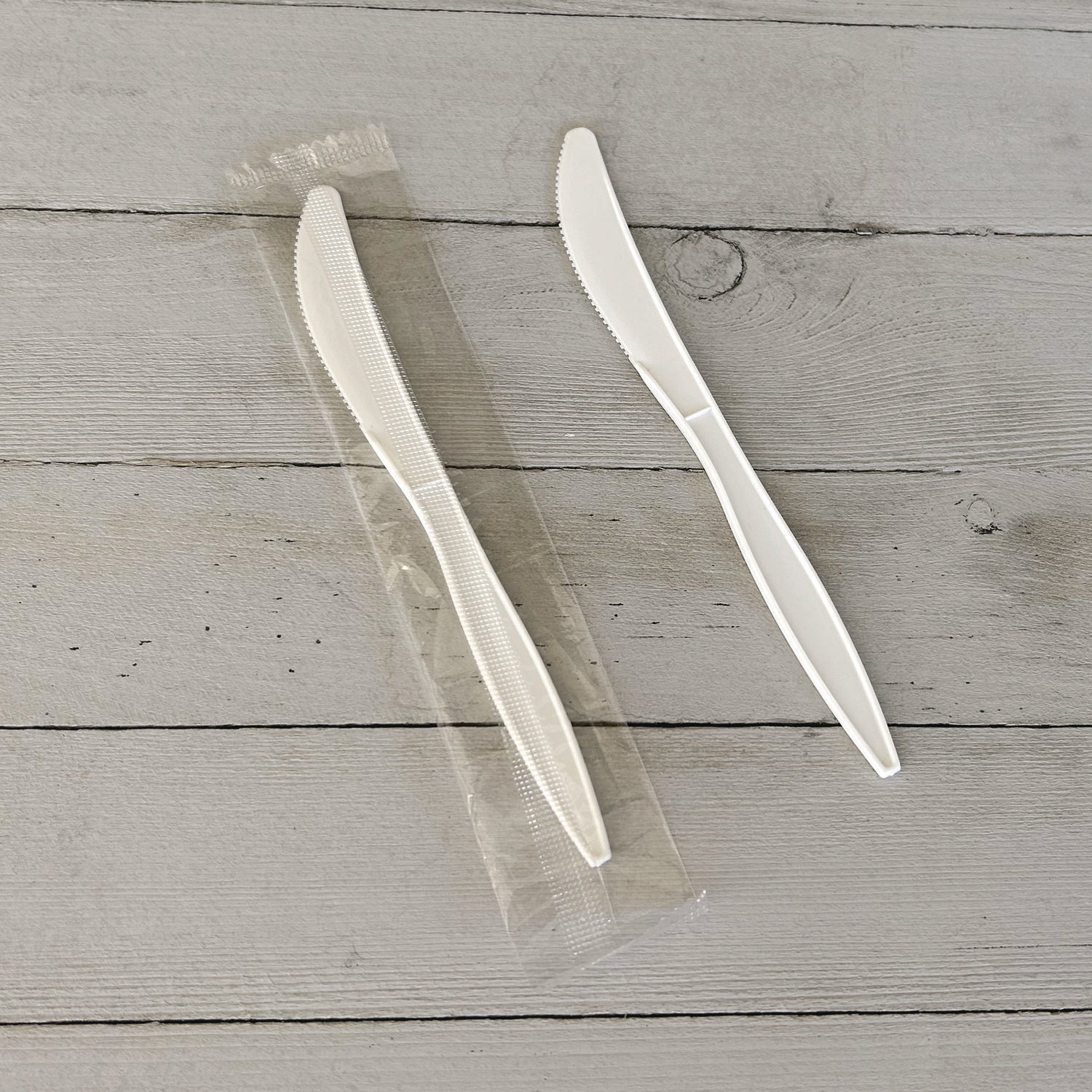 Mediumweight Wrapped Polypropylene Cutlery, Knife, White, 1,000/Carton Boardwalk® Flipcost