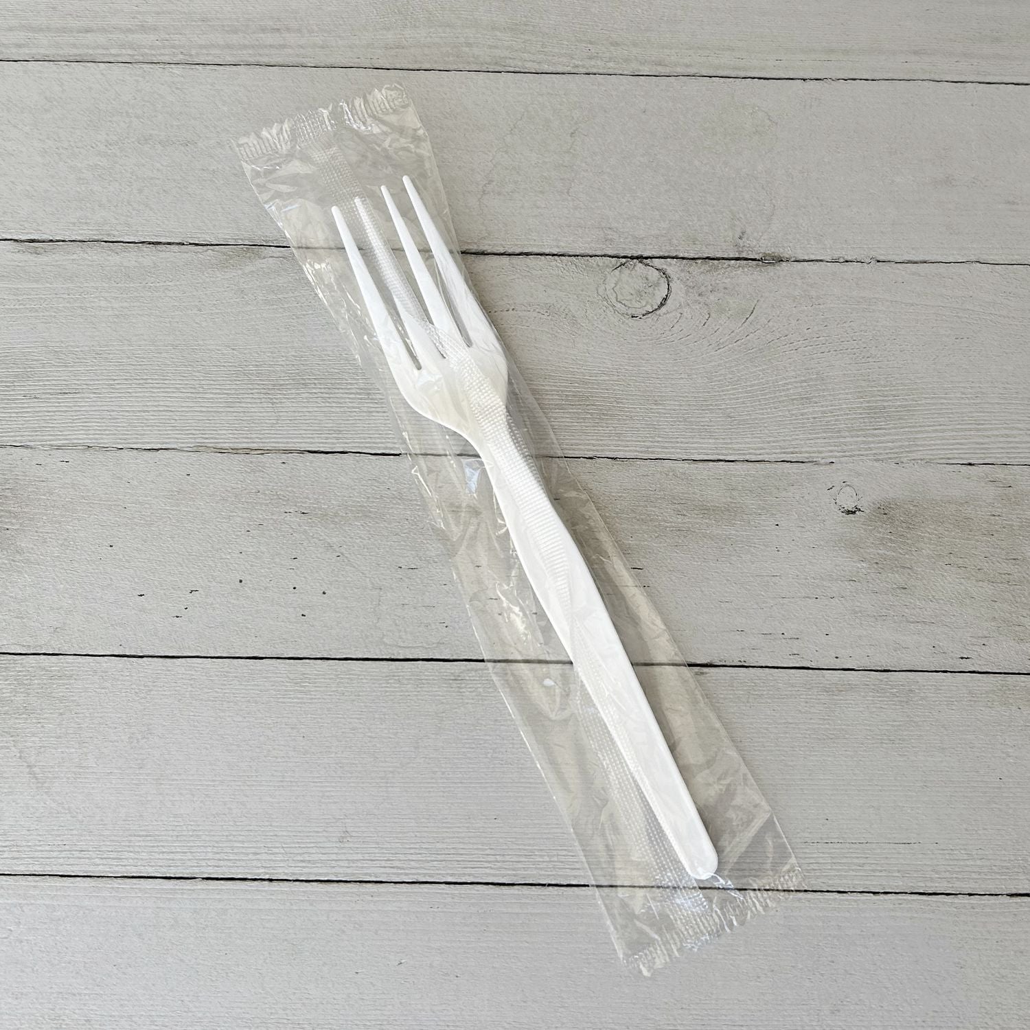 Heavyweight Wrapped Polystyrene Cutlery, Fork, White, 1,000/Carton Boardwalk® Flipcost