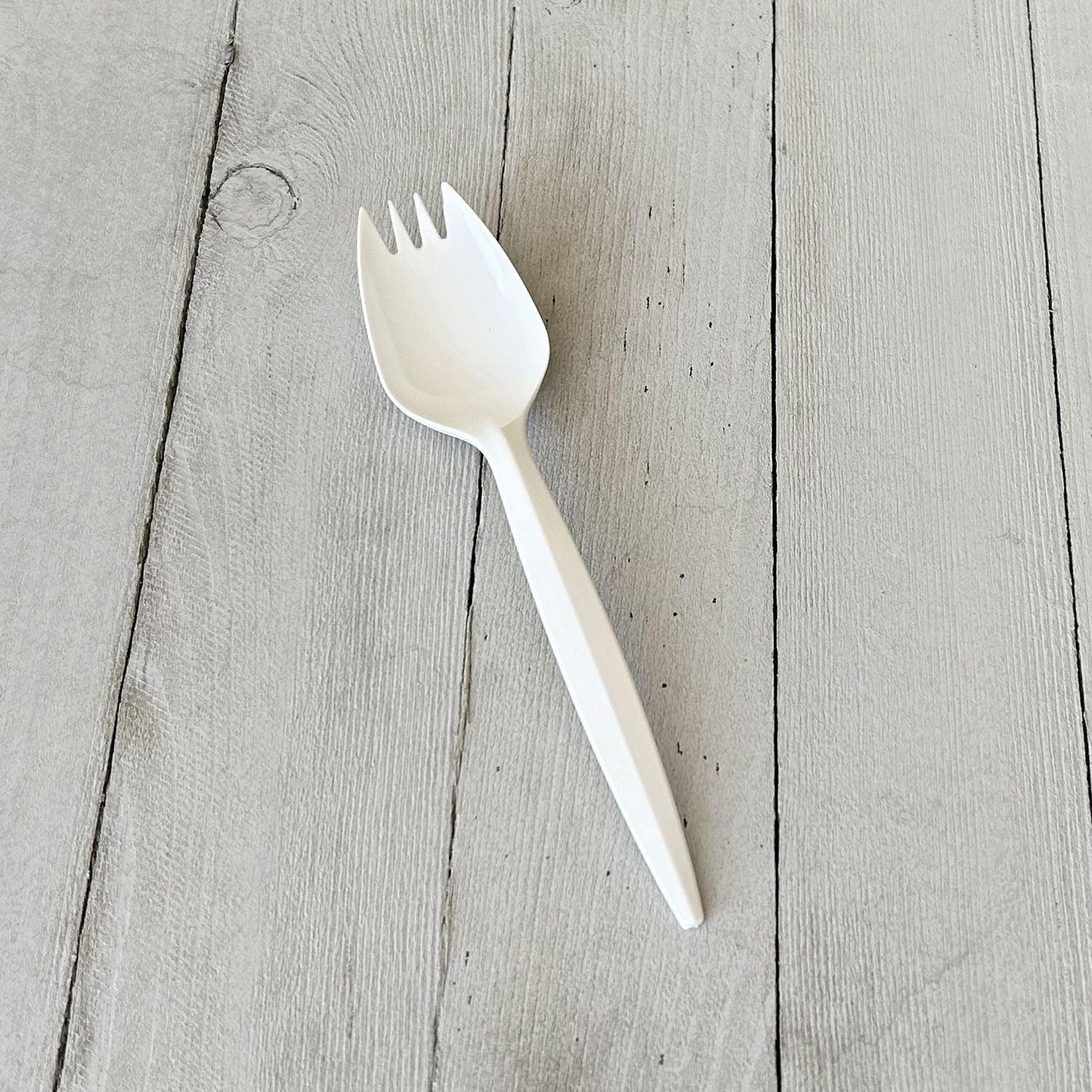 Mediumweight Polypropylene Cutlery, Spork, White, 1,000/Carton Boardwalk® Flipcost