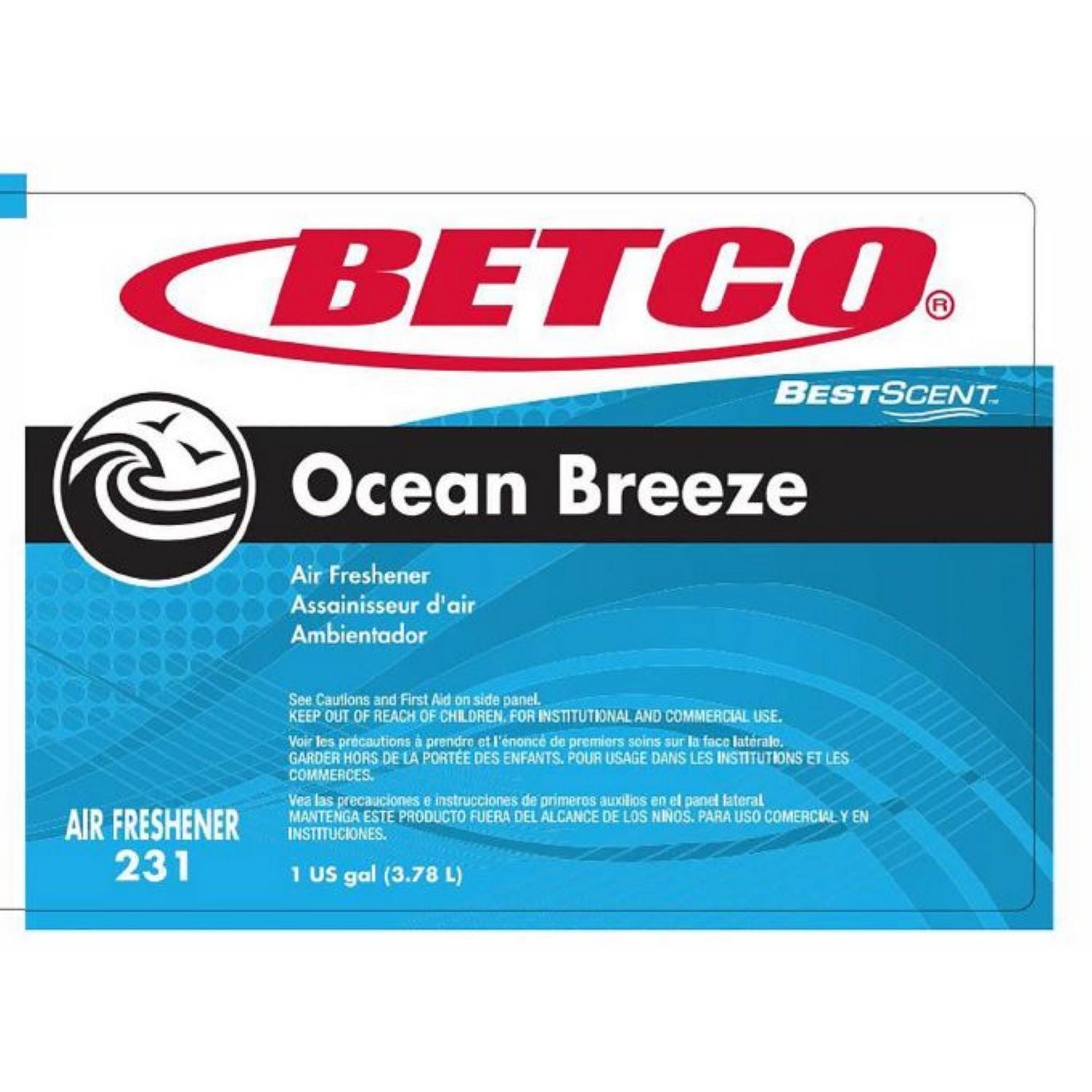 BestScent Ocean Breeze Deodorizer, Ocean Breeze Scent, 1 gal Bottle, 4/Carton Betco® Flipcost