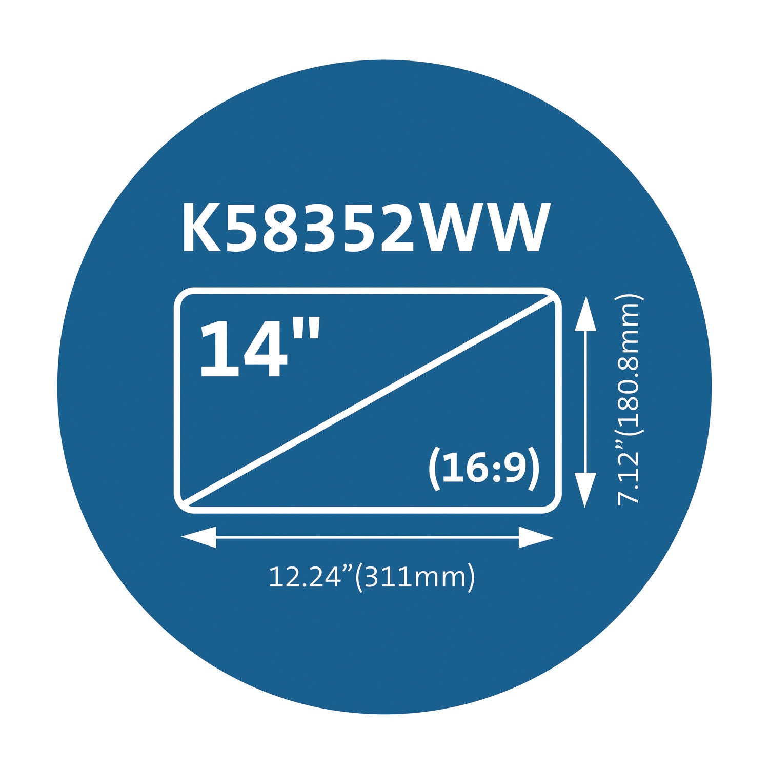 Magnetic Laptop Privacy Screen For 14" Widescreen Laptops, 16:9 Aspect Ratio Kensington® Flipcost