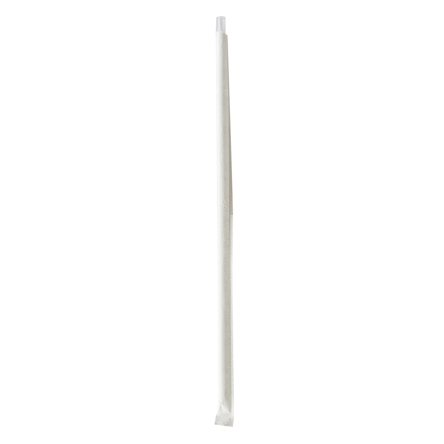 Wrapped Jumbo Straws, 10.25", Polypropylene, Clear, 2,000/Carton Boardwalk® Flipcost