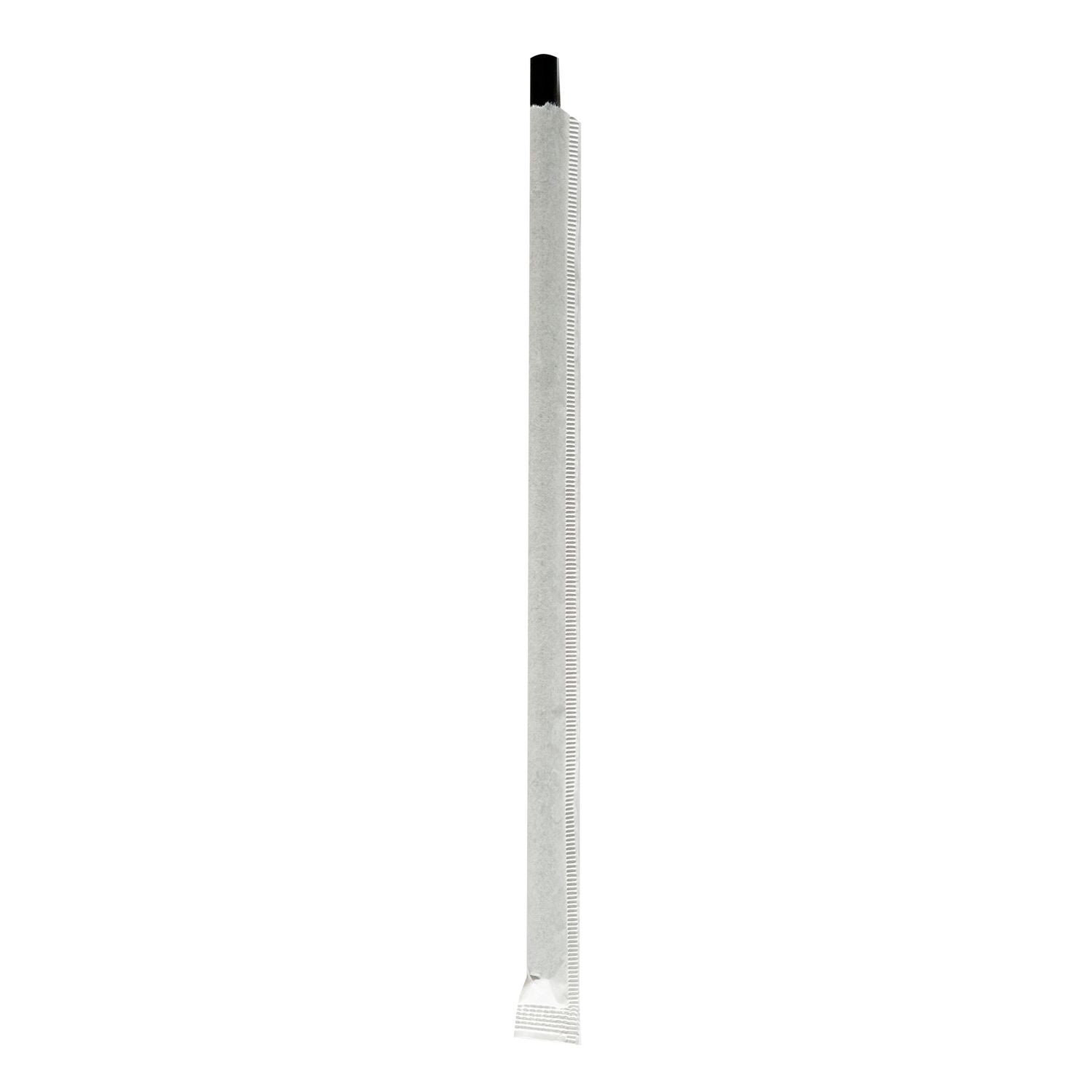 Wrapped Jumbo Paper Straws, 7.75", Paper, Black, 1,280/Carton Boardwalk® Flipcost