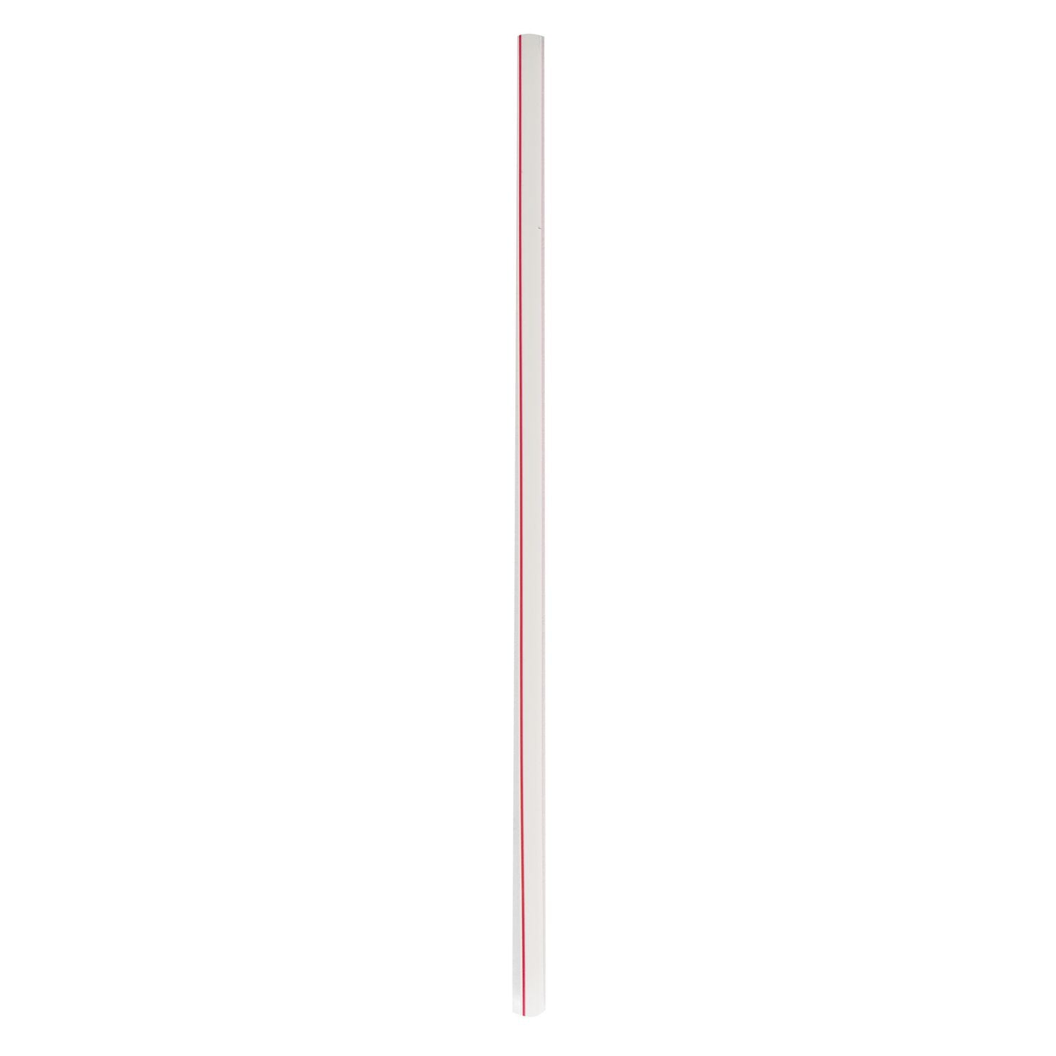 Wrapped Jumbo Straws, 10.25", Polypropylene, Red/White Striped, 2,000/Carton Boardwalk® Flipcost