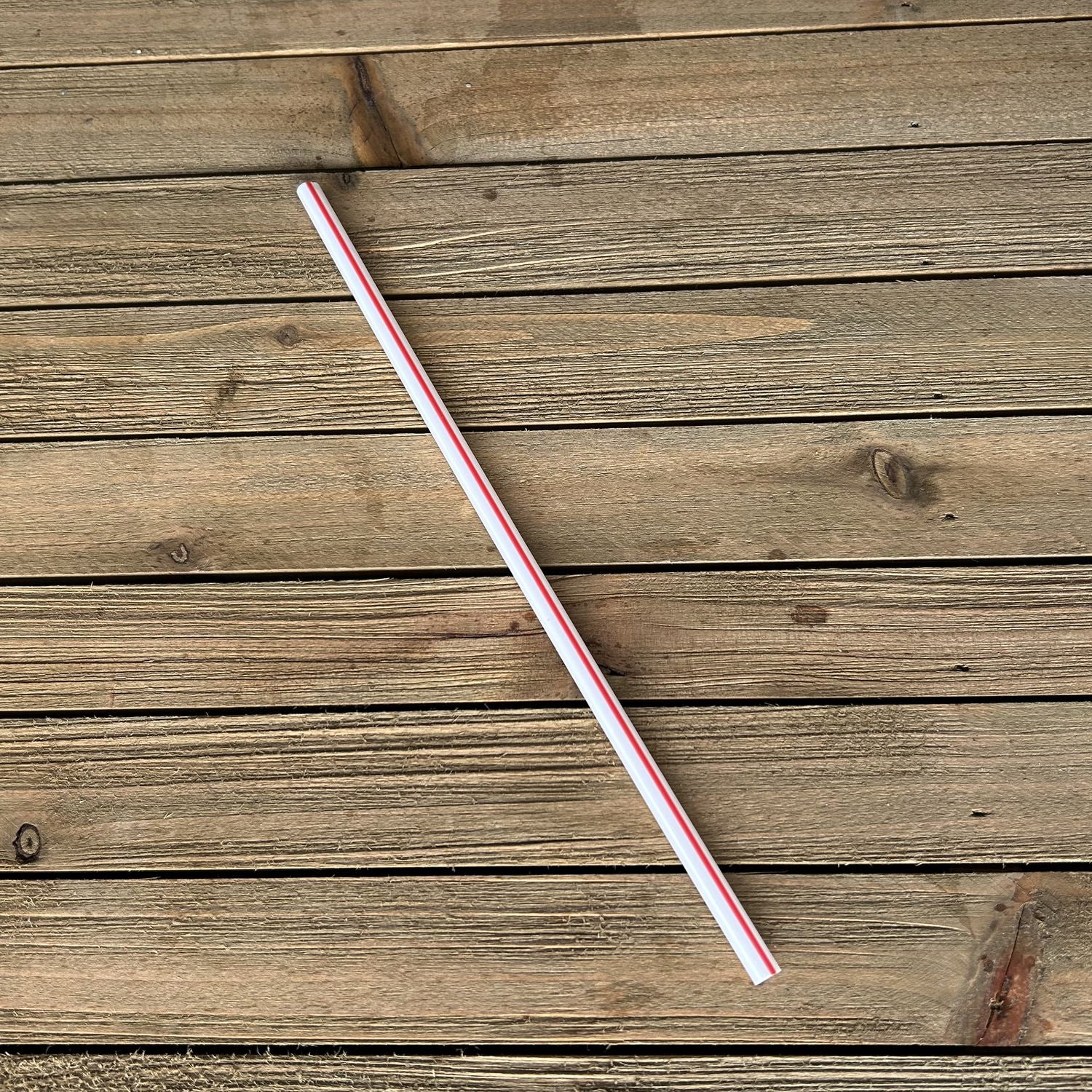 Jumbo Straws, 7.75", Polypropylene, Red/White Striped, 12,500/Carton Boardwalk® Flipcost