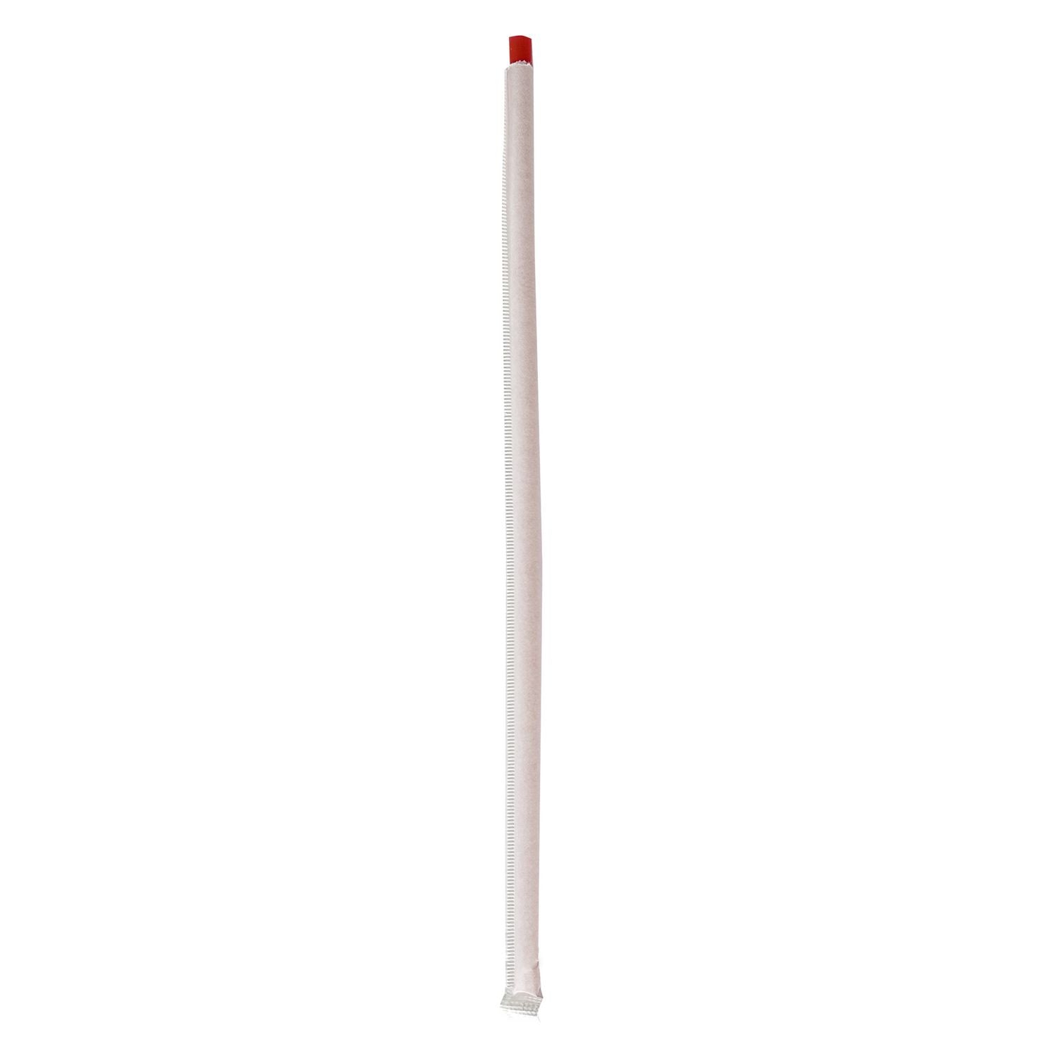 Wrapped Jumbo Straws, 10.25", Polypropylene, Red, 2,000/Carton Boardwalk® Flipcost