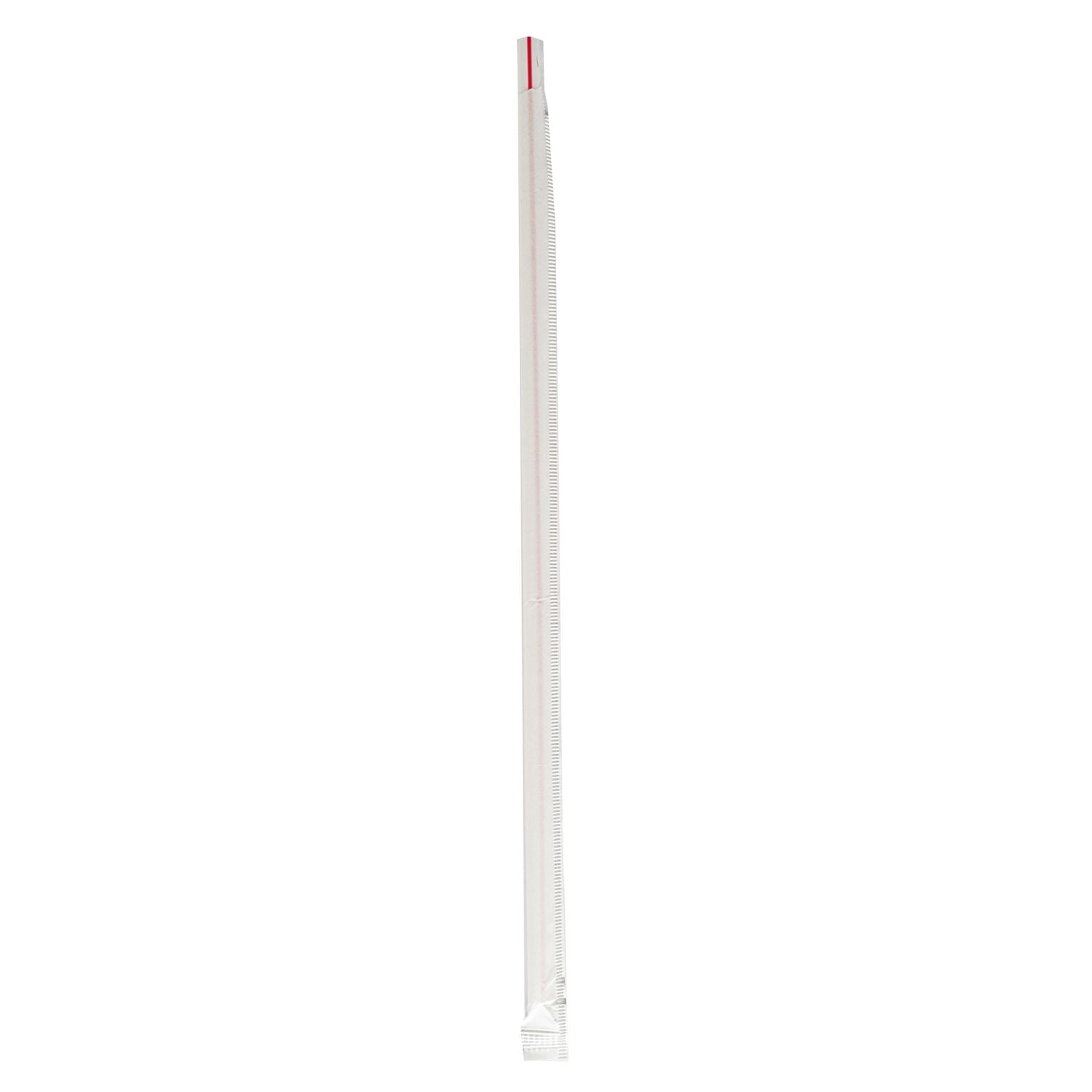 Wrapped Jumbo Straws, 10.25", Polypropylene, Red/White Striped, 2,000/Carton Boardwalk® Flipcost