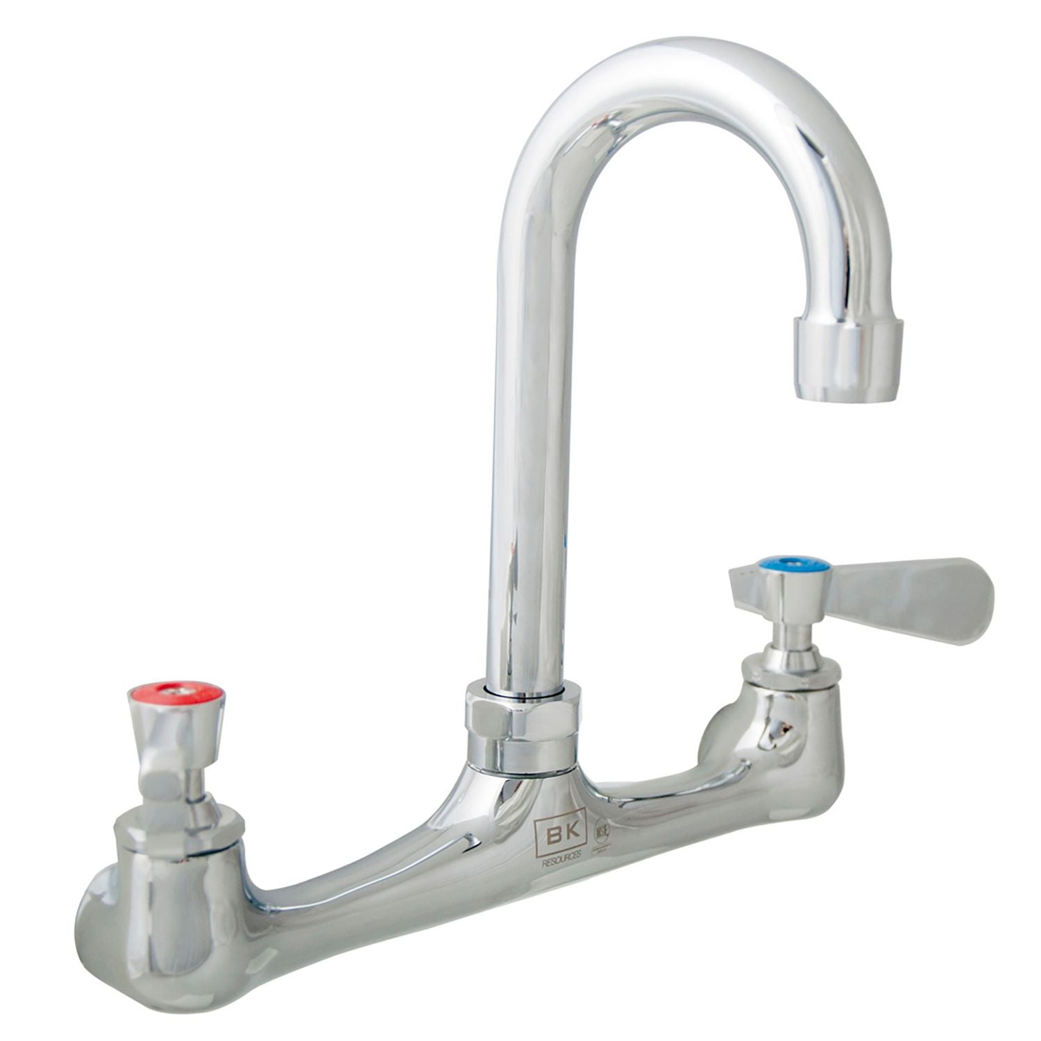 WorkForce Standard Duty Faucet, 12.38" Height/8" Reach, Chrome-Plated Brass