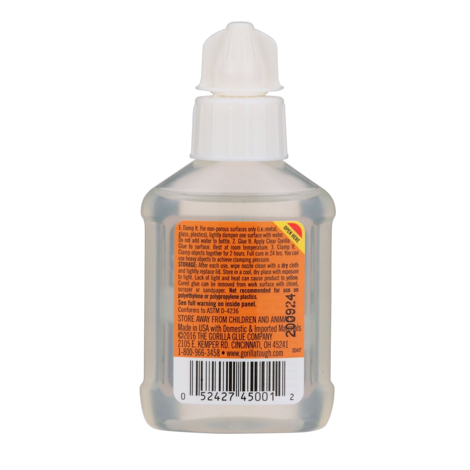 Clear Gorilla Glue, 1.75 oz Bottle Gorilla® Flipcost