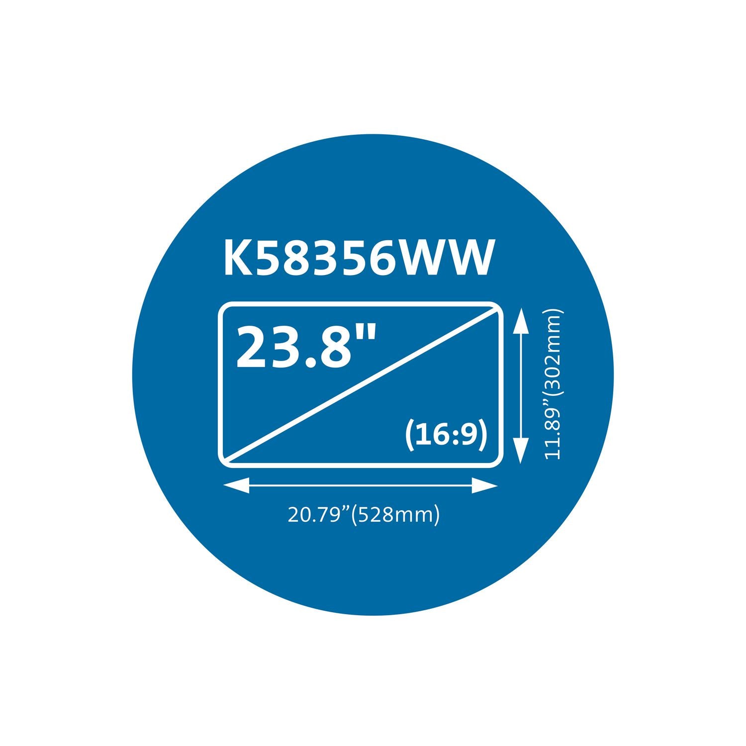 Magnetic Monitor Privacy Screen for 23.8" Widescreen Flat Panel Monitors, 16:9 Aspect Ratio Kensington® Flipcost