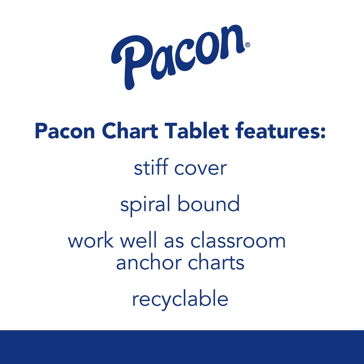 Chart Tablets, Presentation Format (1.5" Rule), 24 x 32, White, 25 Sheets, 12/Carton Pacon® Flipcost