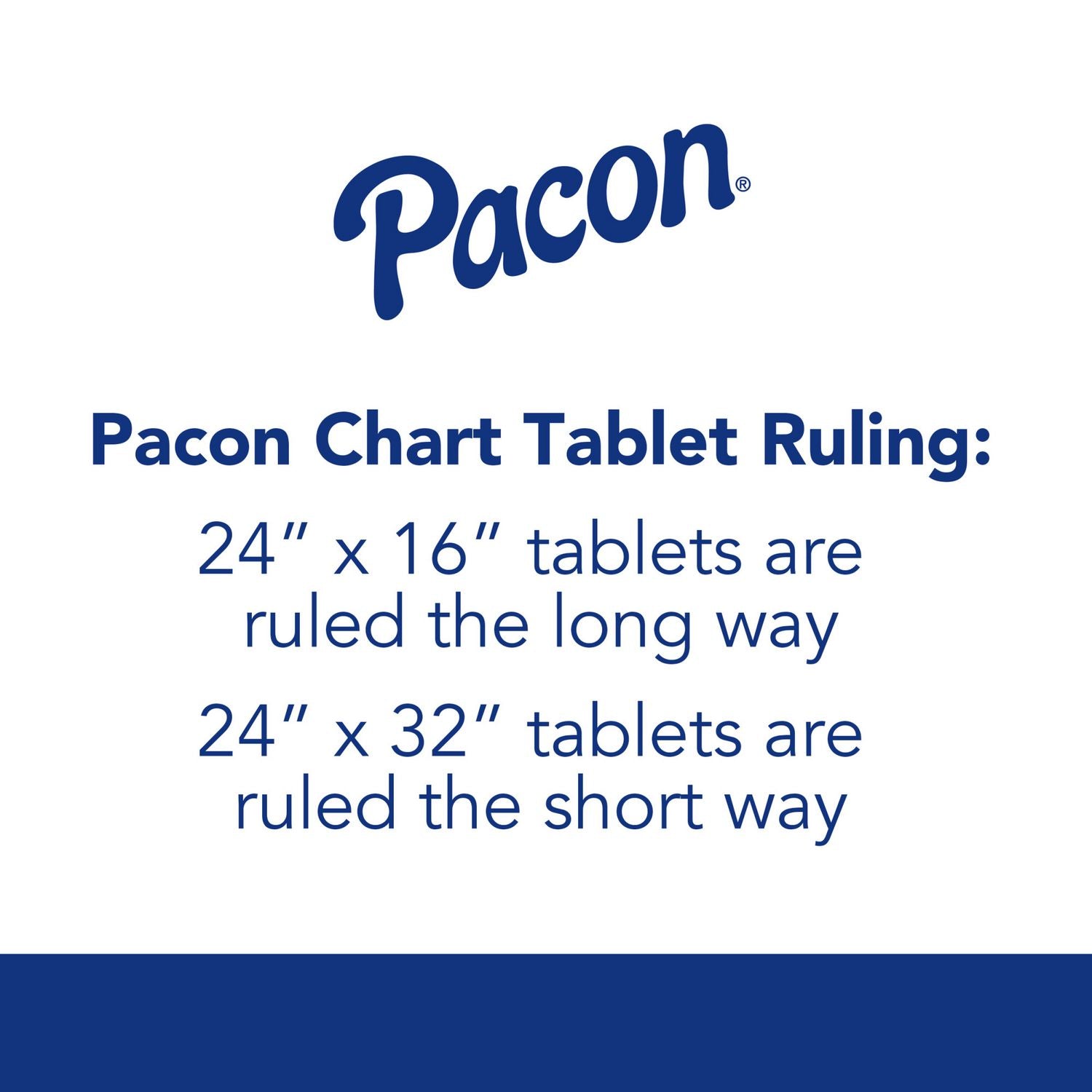 Chart Tablets, Presentation Format (1.5" Rule), 24 x 32, White, 25 Sheets, 12/Carton Pacon® Flipcost