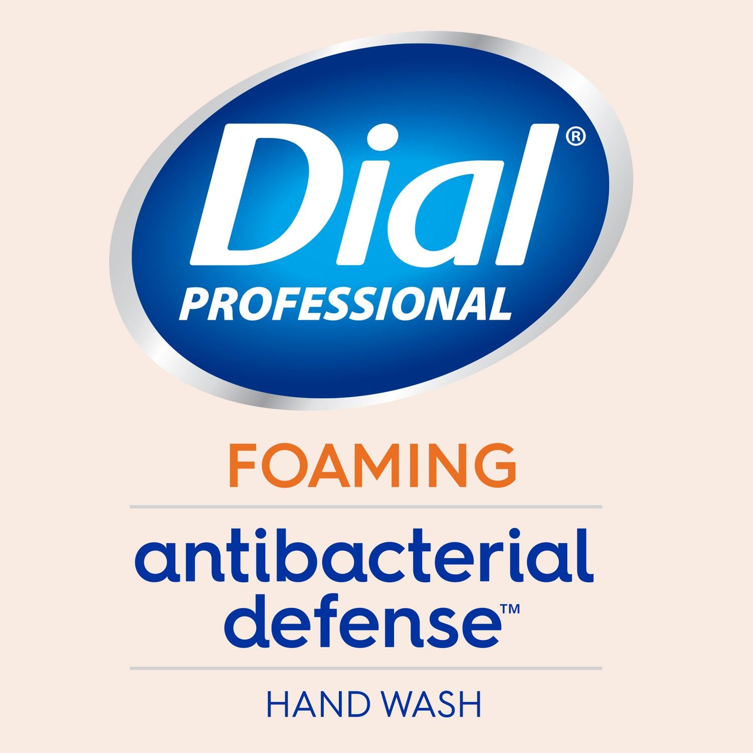 Dial® Professional Antibacterial Foaming Hand Wash, Plus Aloe, Original, 1 gal, 4/Carton