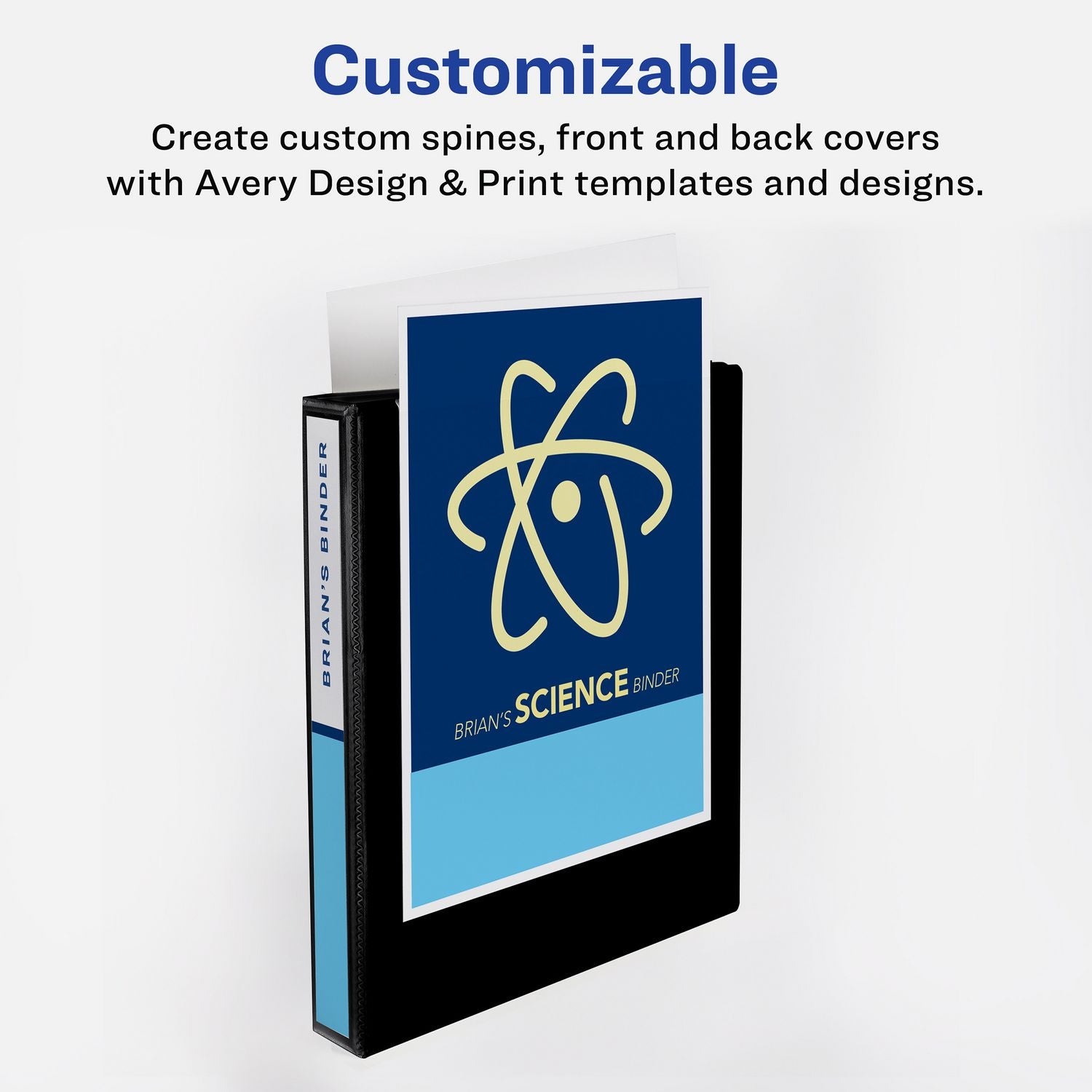 Heavy-Duty View Binder with DuraHinge and One Touch EZD Rings, 3 Rings, 1" Capacity, 11 x 8.5, Navy Blue, 12/Carton Avery® Flipcost