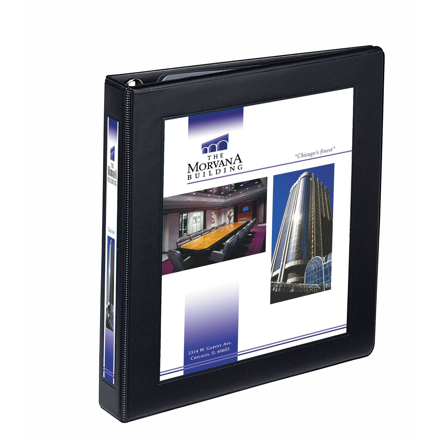 Framed View Heavy-Duty Binders, 3 Rings, 1" Capacity, 11 x 8.5, Black, 12/Carton