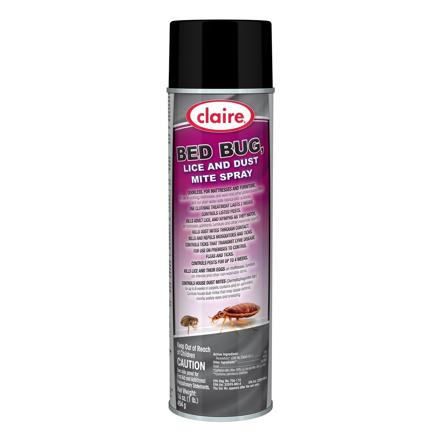 Bed Bug Killer, 16 oz Aerosol Spray, 12/Carton