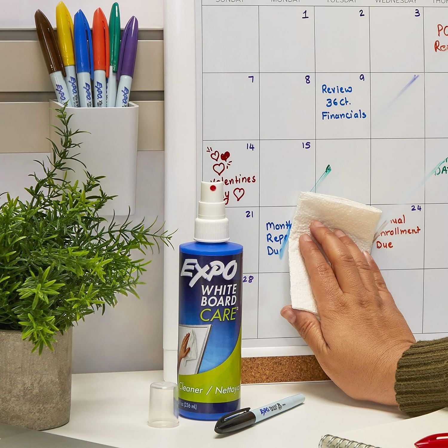 EXPO® White Board CARE Dry Erase Surface Cleaner, 8 oz Spray Bottle, 12/Carton