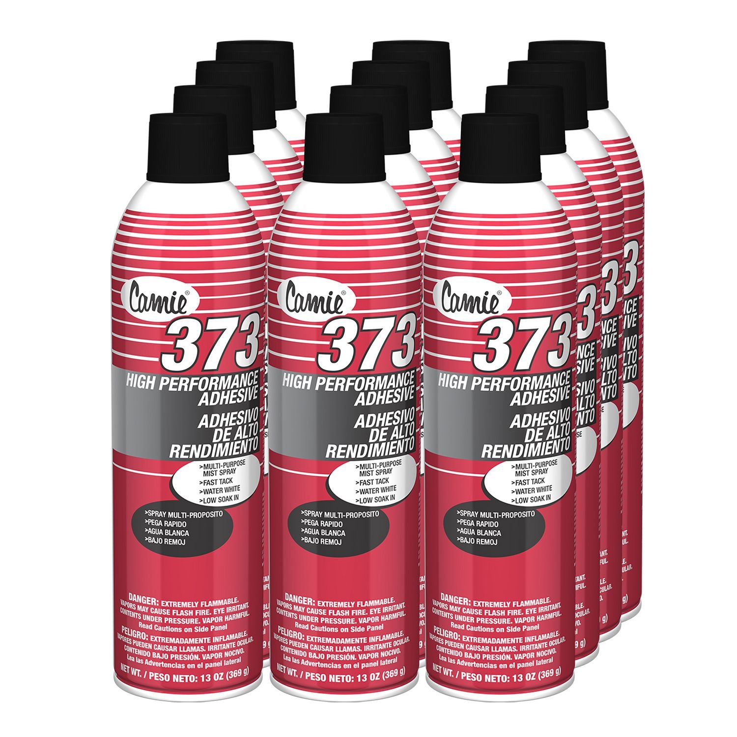 373 High Performance Adhesive, 12 oz, 12/Carton Camie® Flipcost