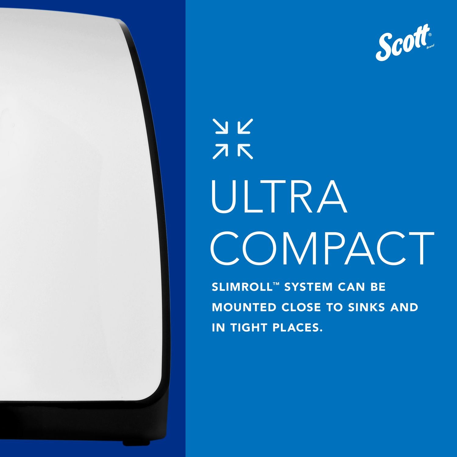 Slimroll Manual Towel Dispenser, 12.65 x 13.02 x 7.18, White Scott® Flipcost